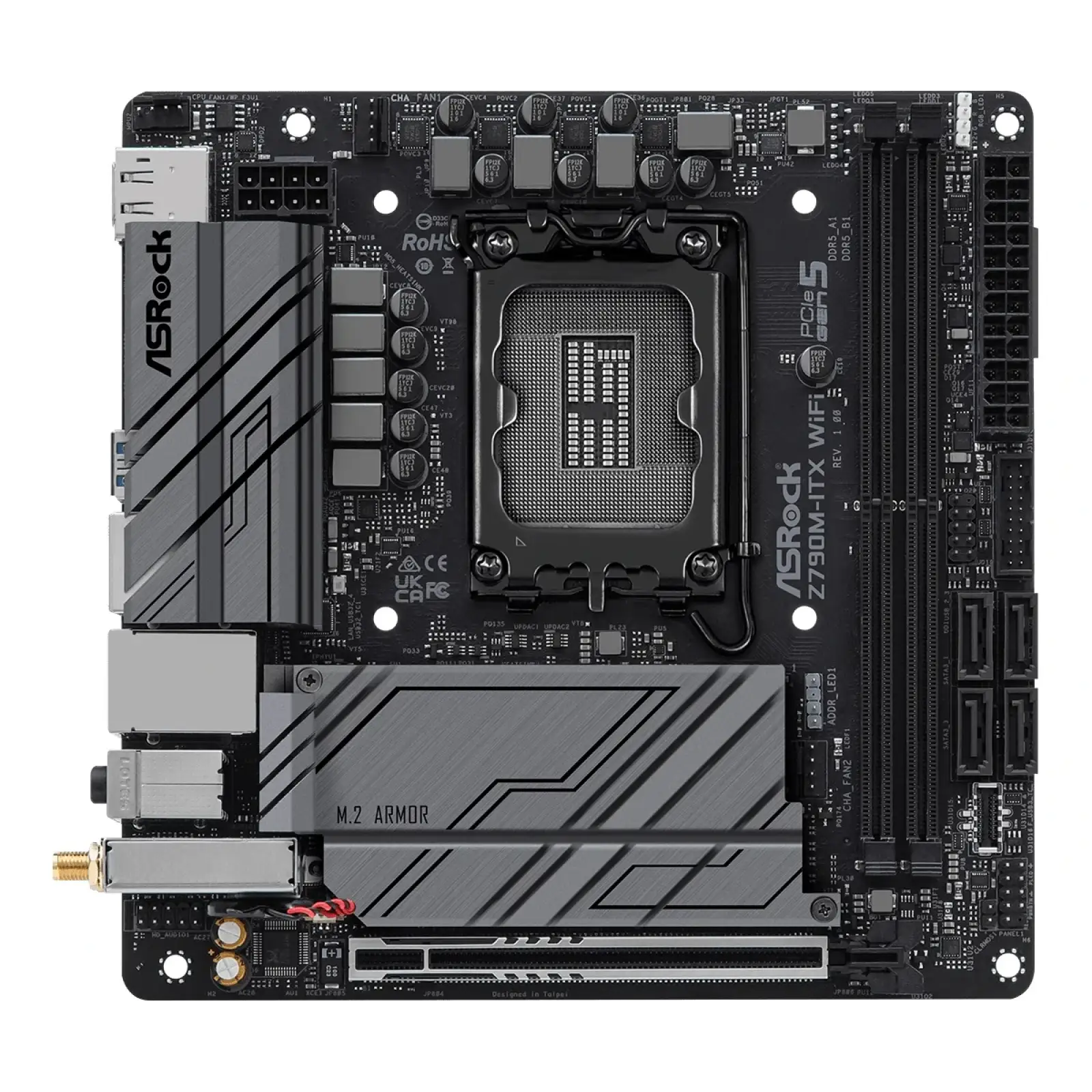 Материнська плата ASRock Z790M-ITX WiFi Socket 1700 UA