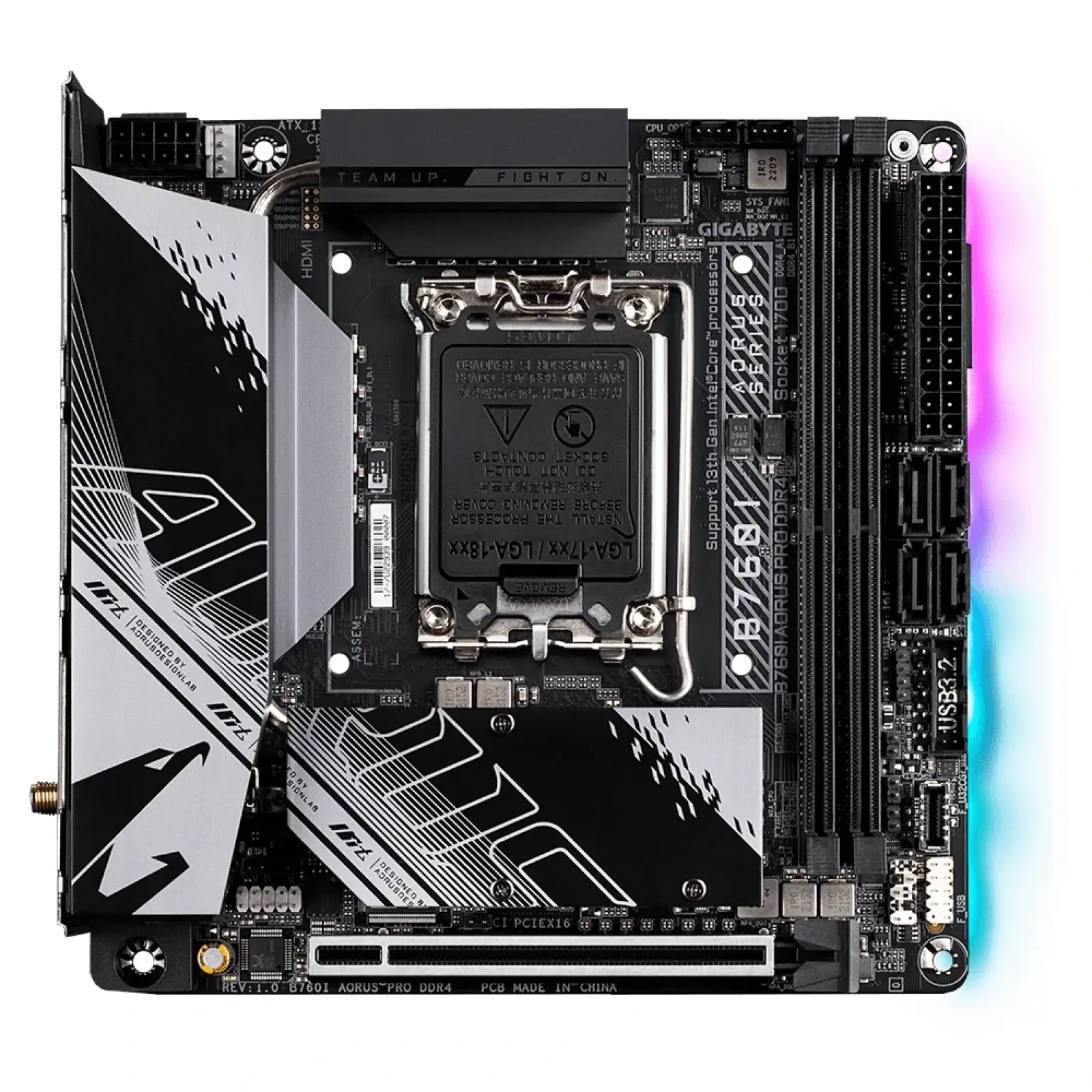 Материнська плата Gigabyte B760I Aorus Pro DDR4 Socket 1700 UA