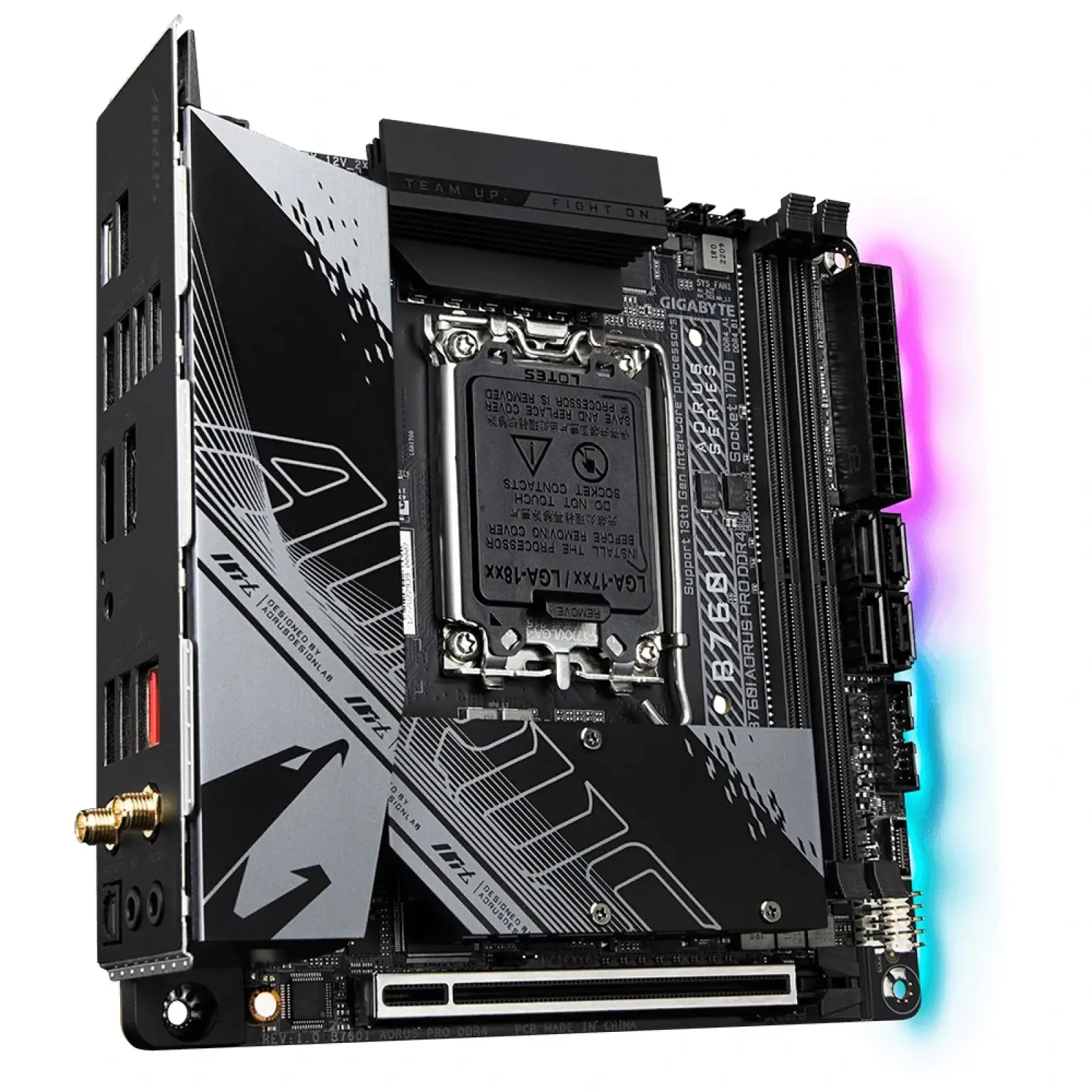 Материнська плата Gigabyte B760I Aorus Pro DDR4 Socket 1700 UA