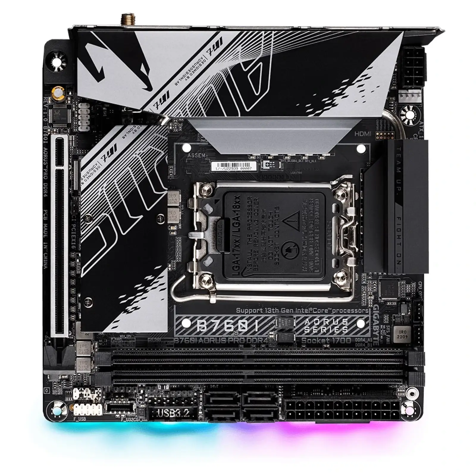 Материнська плата Gigabyte B760I Aorus Pro DDR4 Socket 1700 UA