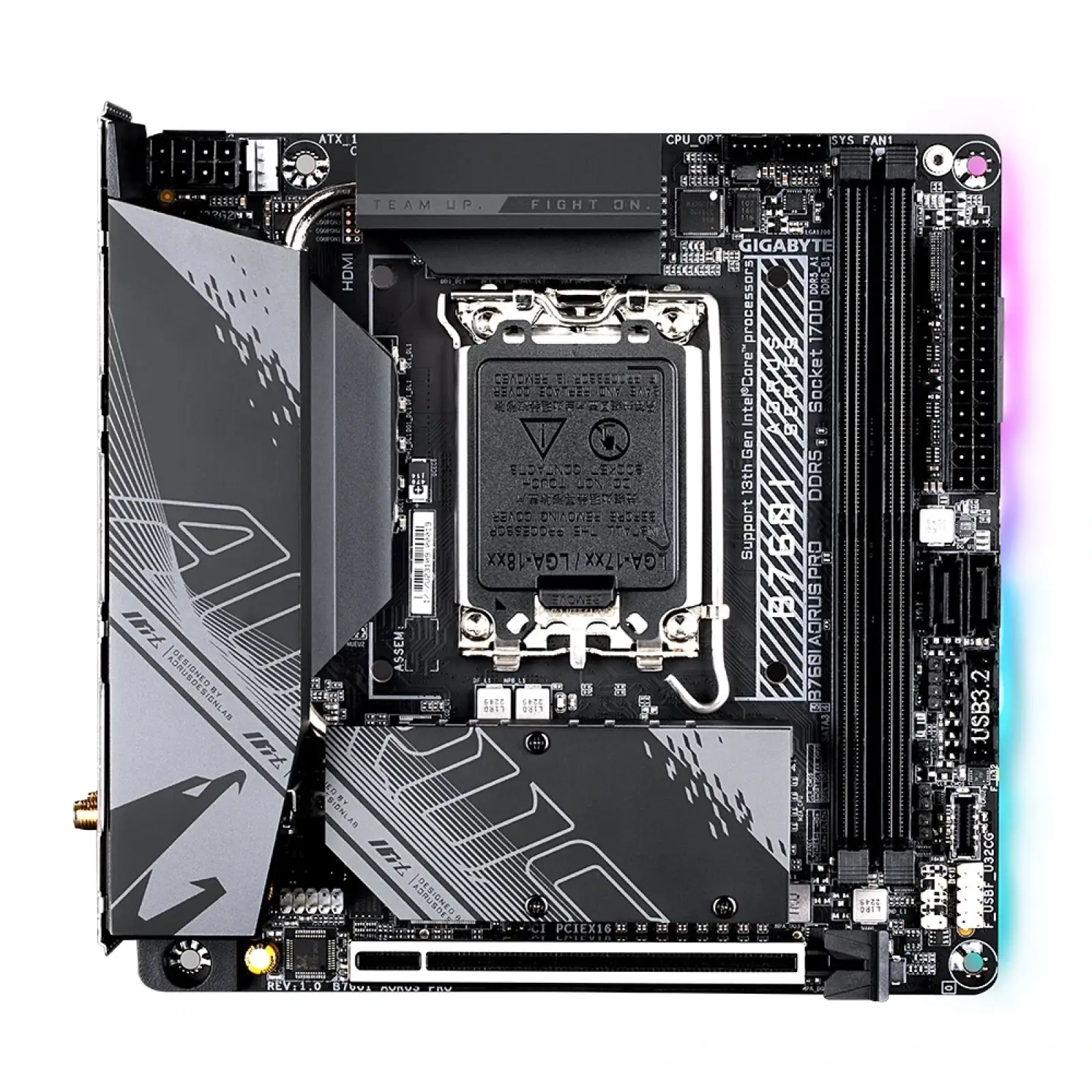 Материнская плата Gigabyte B760I Aorus Pro Socket 1700 UA