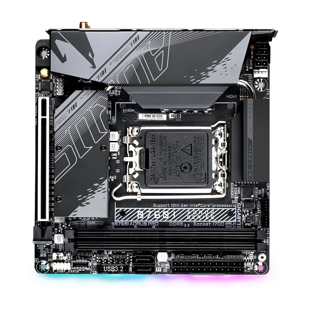Материнська плата Gigabyte B760I Aorus Pro Socket 1700 UA