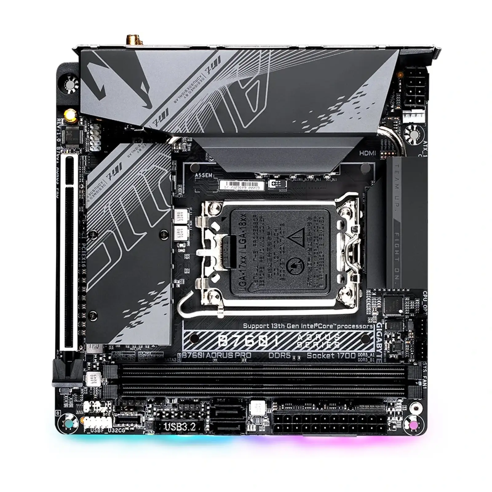 Материнская плата Gigabyte B760I Aorus Pro Socket 1700 UA