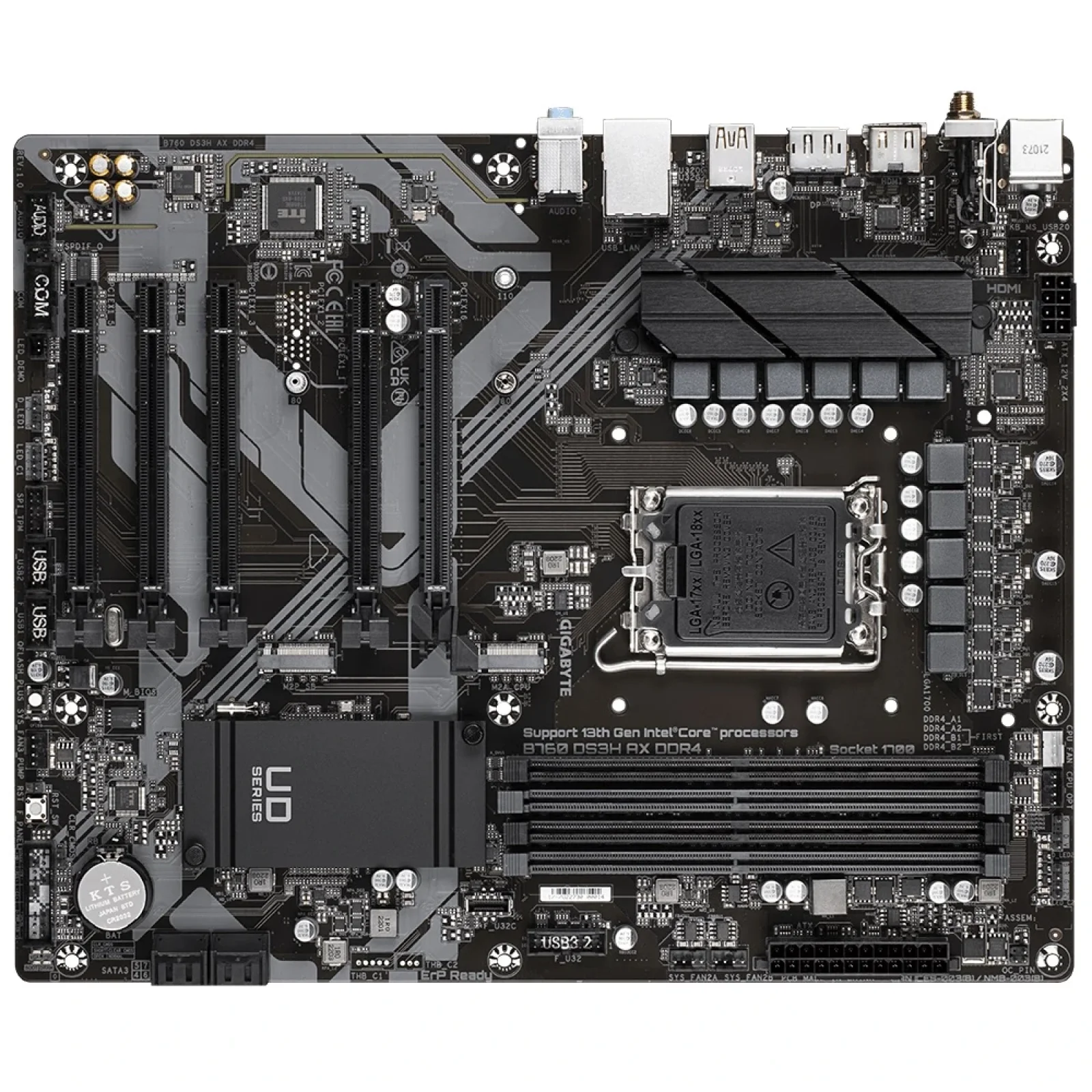 Материнська плата Gigabyte B760 DS3H AX DDR4 Socket 1700 UA