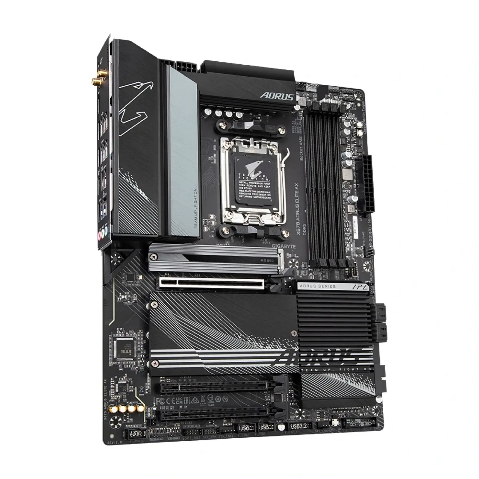 Материнська плата Gigabyte X670 Aorus Elite AX Socket AM5 UA
