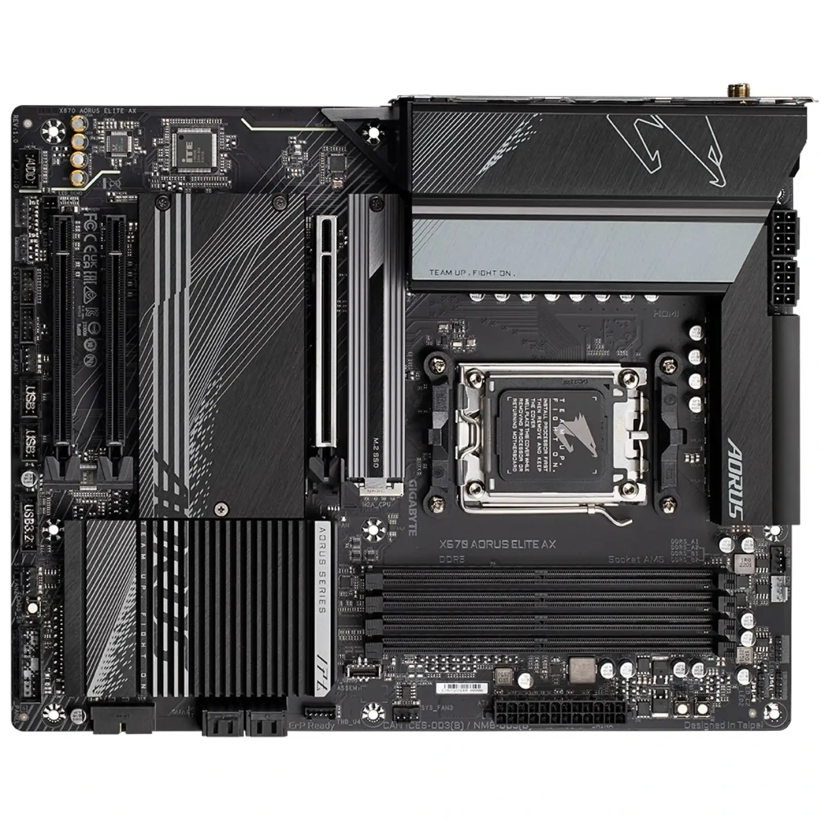 Материнська плата Gigabyte X670 Aorus Elite AX Socket AM5 UA