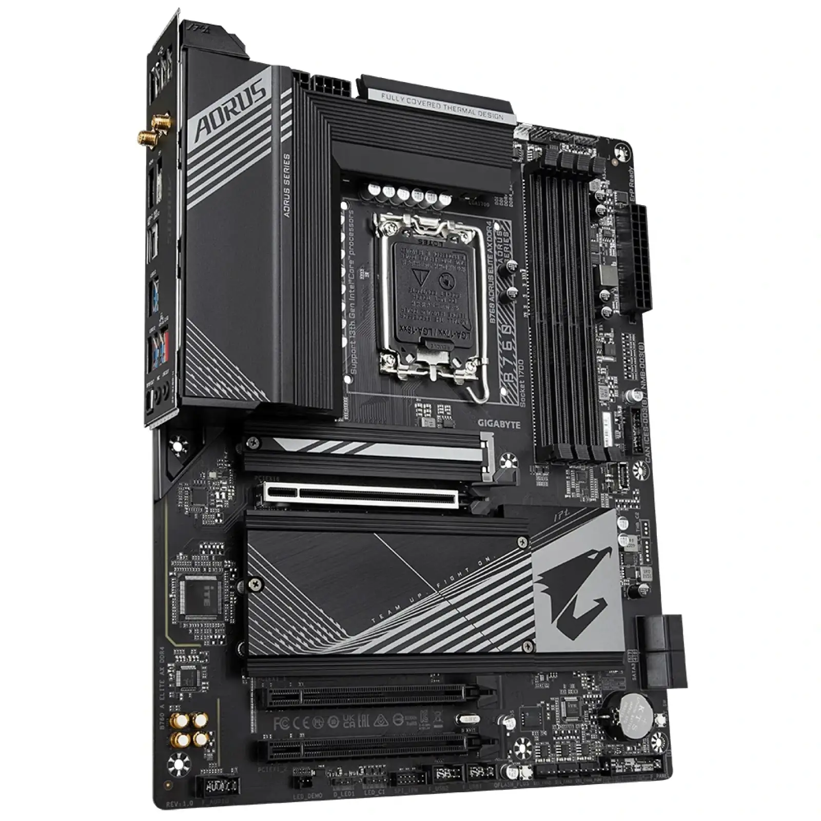 Материнська плата Gigabyte B760 Aorus Elite AX DDR4 Socket 1700, B760 A ELITE AX DDR4 UA