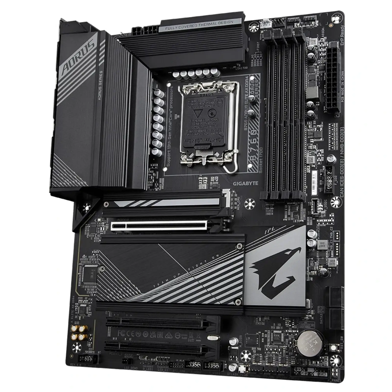 Материнська плата Gigabyte B760 Aorus Elite AX DDR4 Socket 1700, B760 A ELITE AX DDR4 UA