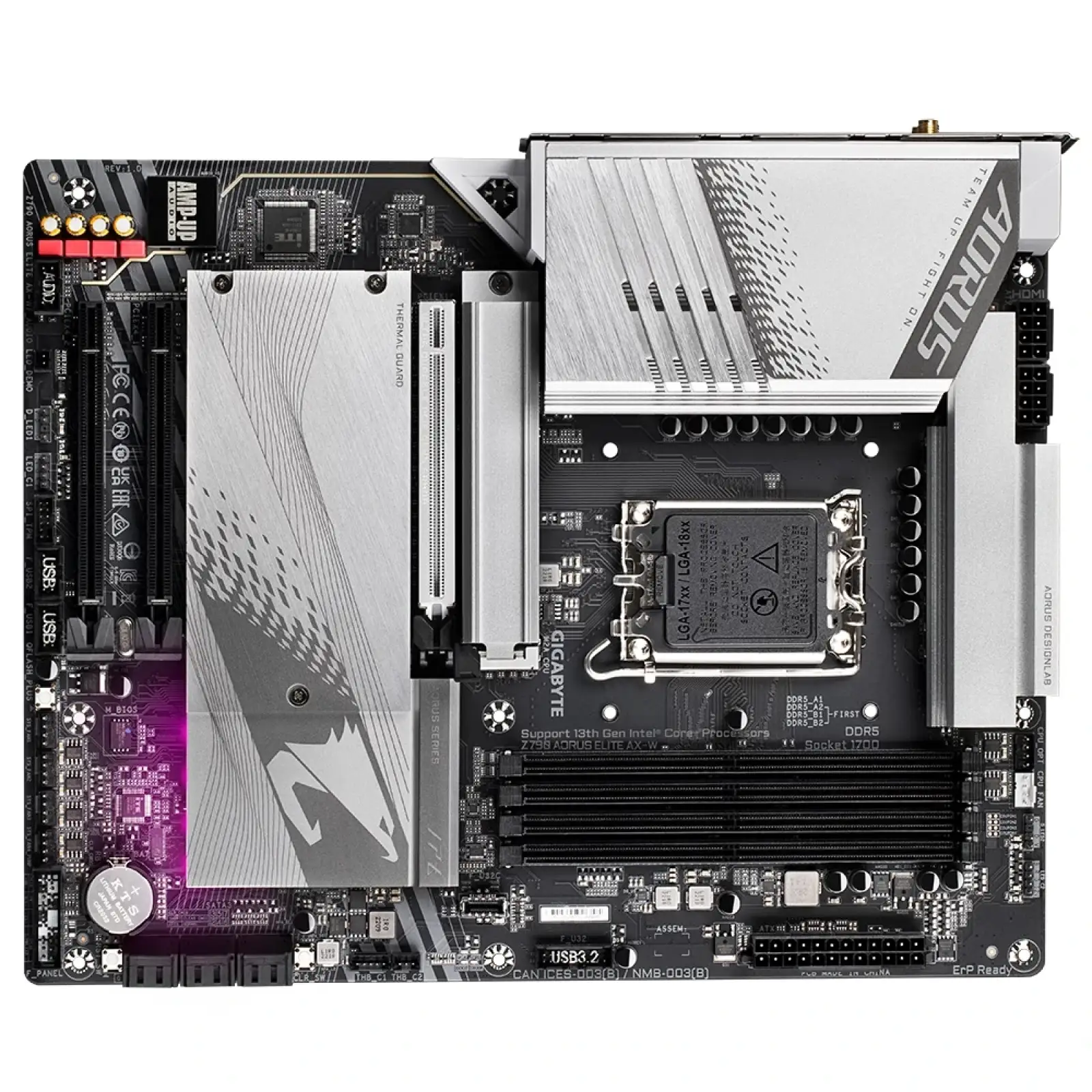 Материнська плата Gigabyte Z790 Aorus Elite AX-W Socket 1700 UA