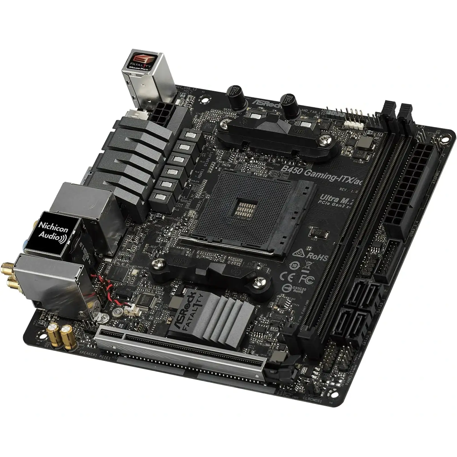 Материнська плата ASRock B450 Gaming-ITX/AC Socket AM4 UA