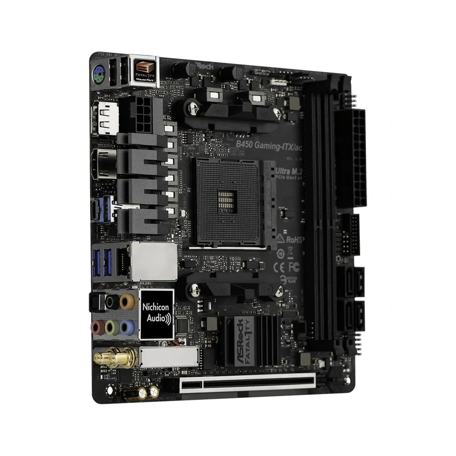 Материнська плата ASRock B450 Gaming-ITX/AC Socket AM4 UA