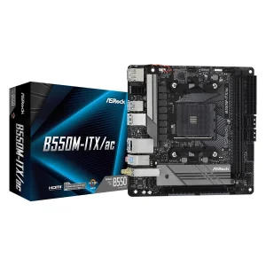 Материнская плата ASRock B550M-ITX/AC Socket AM4 UA