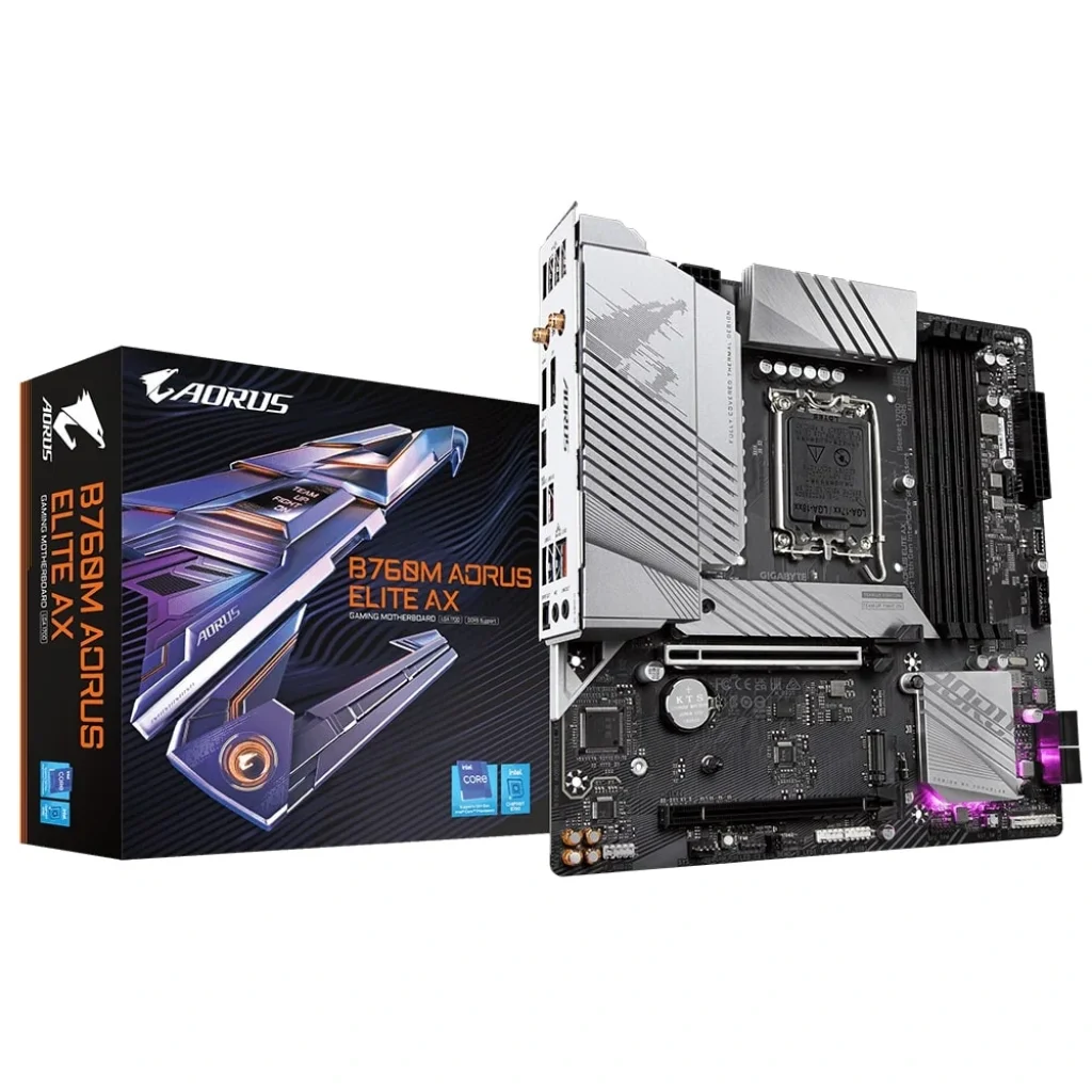 Материнська плата Gigabyte B760M Aorus Elite AX Socket 1700 UA