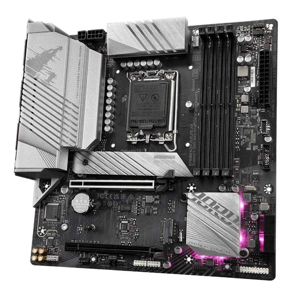 Материнська плата Gigabyte B760M Aorus Elite AX Socket 1700 UA