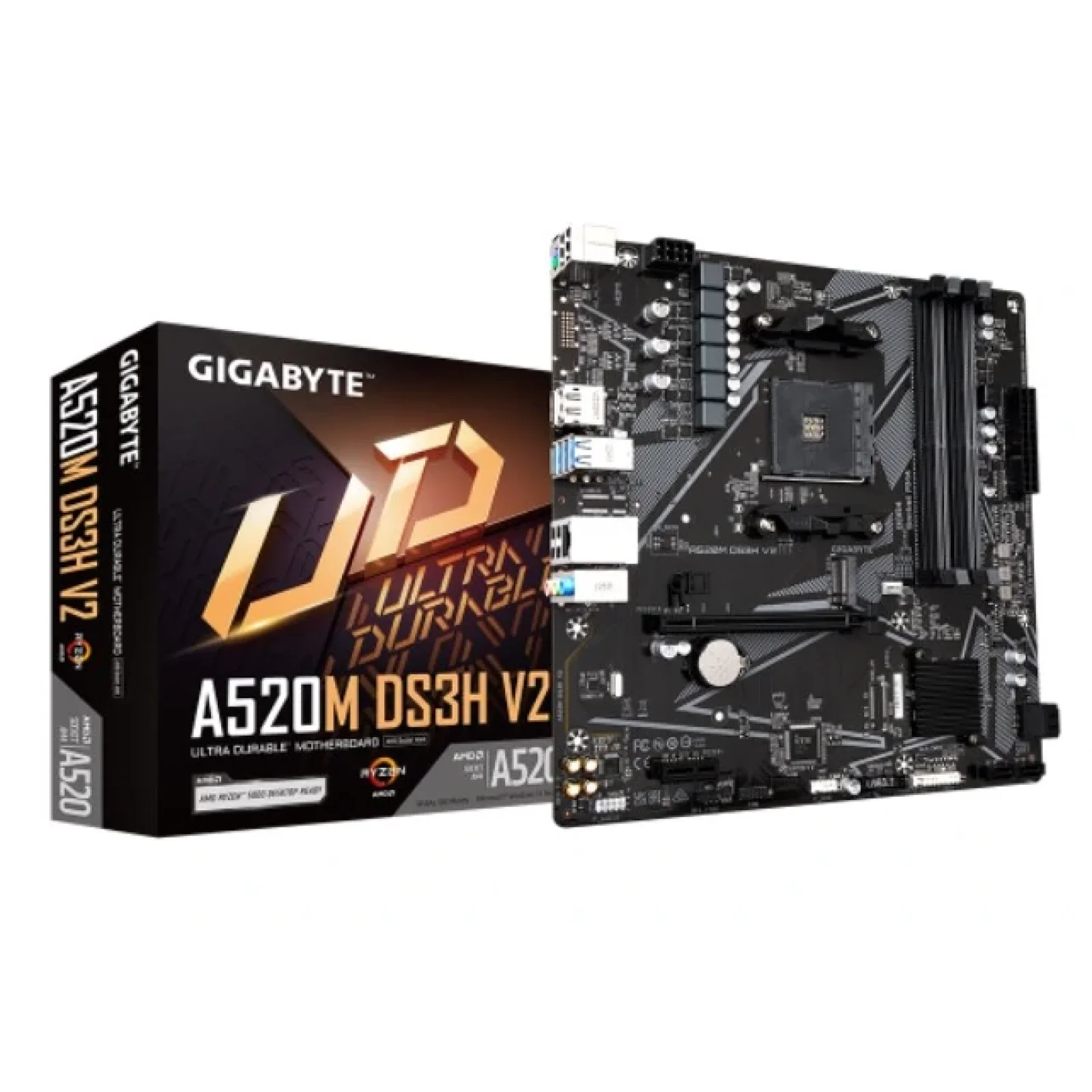 Материнская плата Gigabyte A520M DS3H V2 Socket AM4 UA