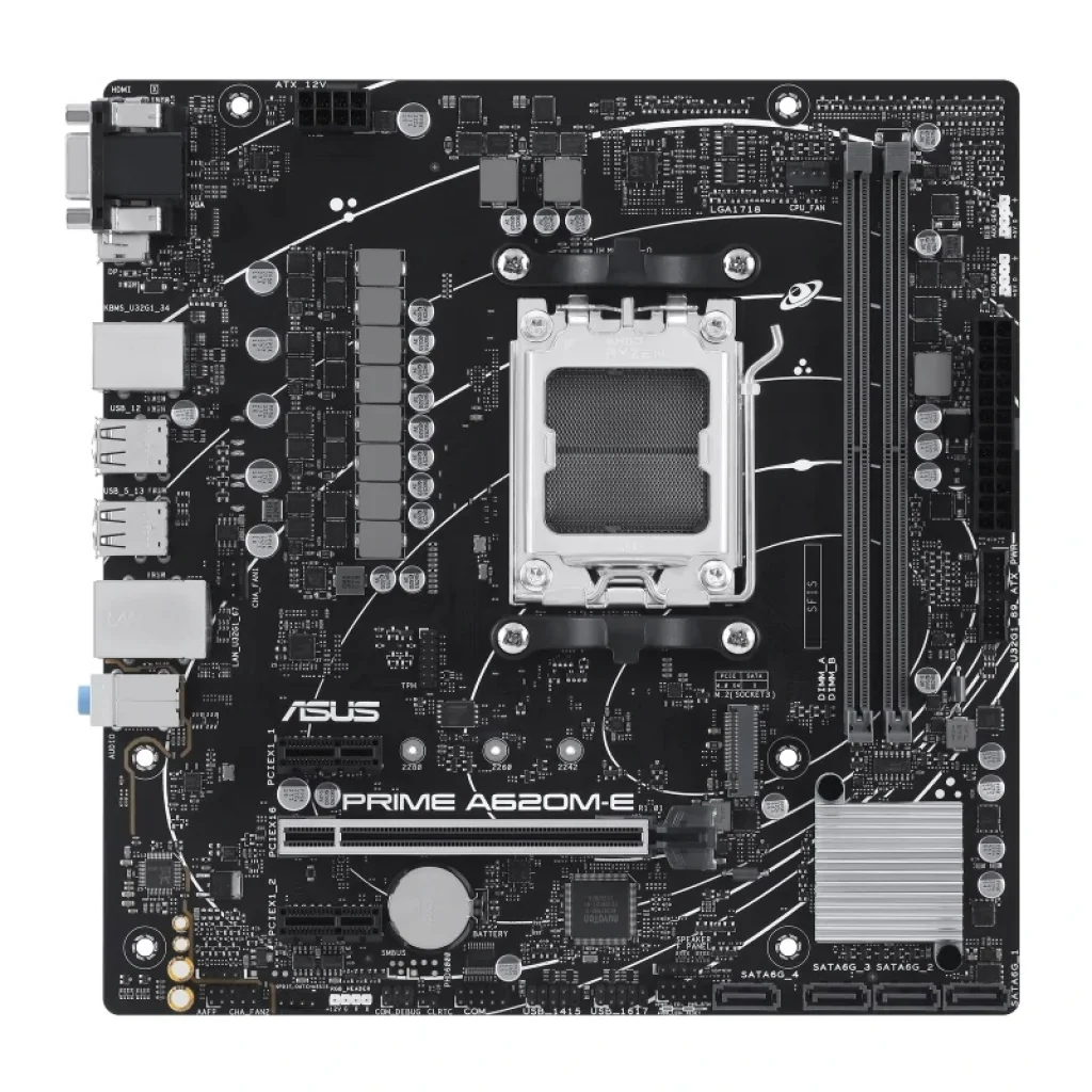 Материнская плата Asus Prime A620M-E-CSM Socket AM5 UA