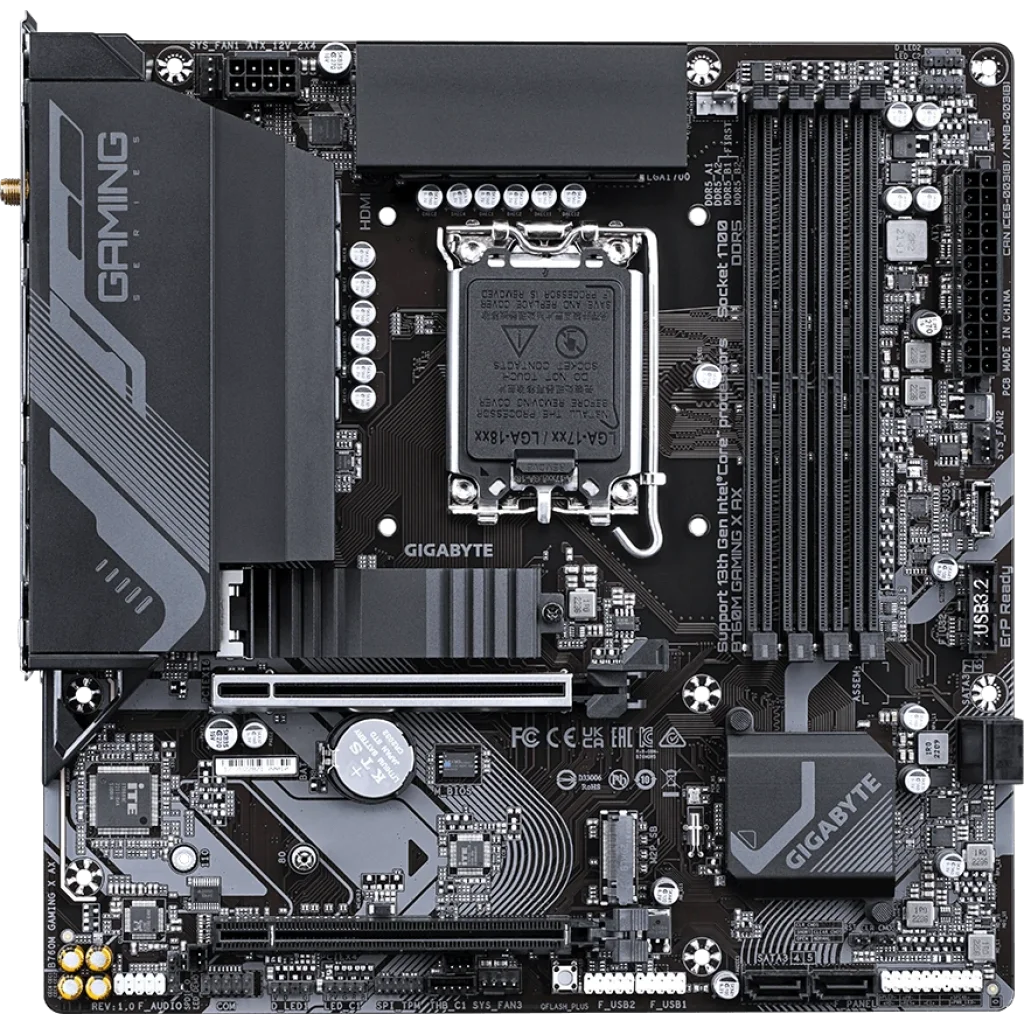 Материнская плата Gigabyte B760M Gaming X AX Socket 1700 UA
