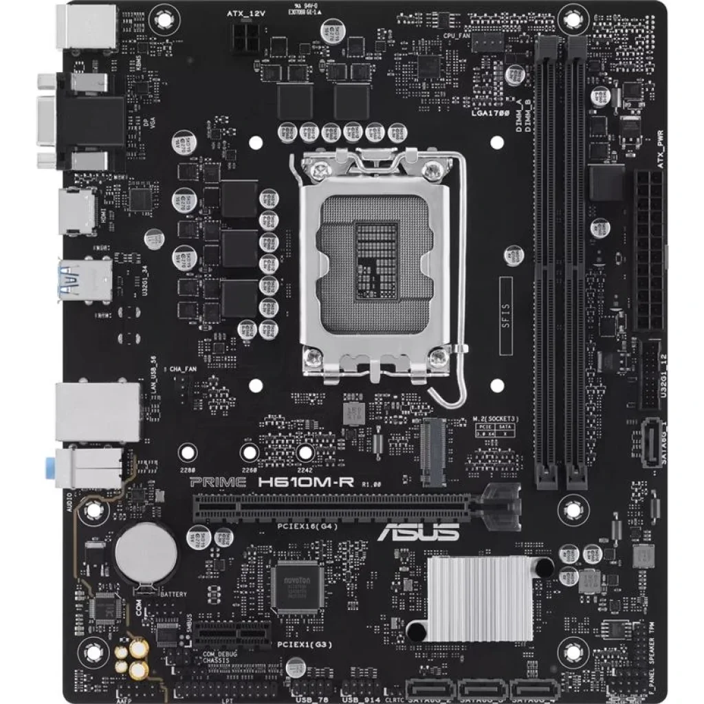 Материнська плата Asus Prime H610M-R-SI Socket 1700 UA