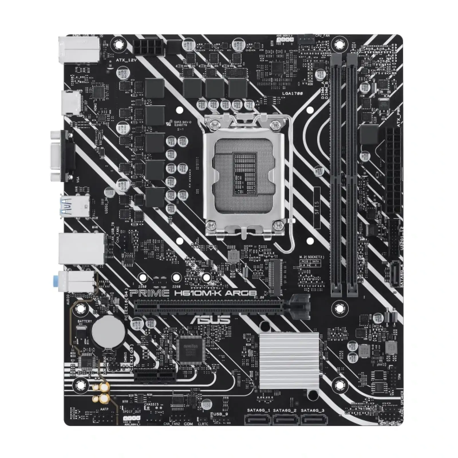 Материнская плата Asus Prime H610M-K ARGB Socket 1700 UA