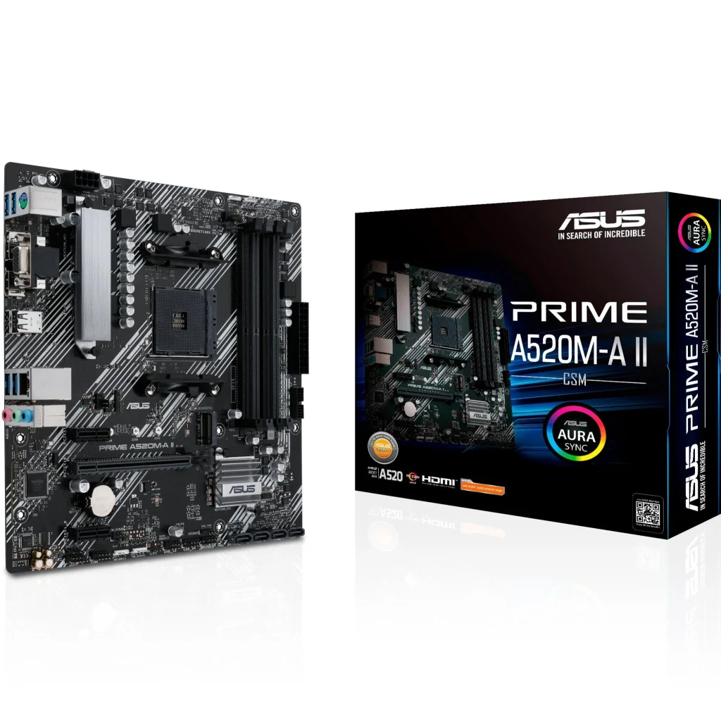 Материнская плата Asus Prime A520M-A II/CSM Socket AM4 UA