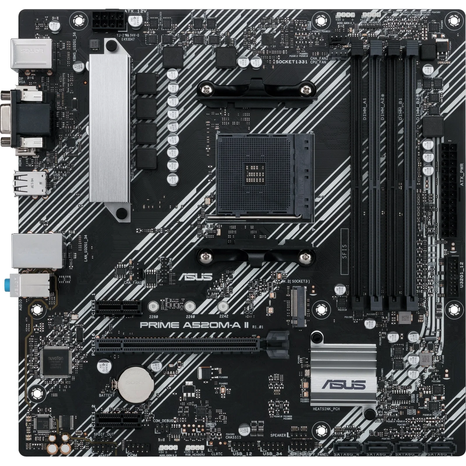 Материнська плата Asus Prime A520M-A II/CSM Socket AM4 UA