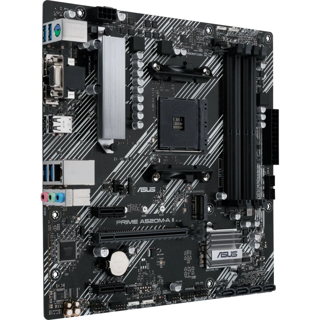 Материнская плата Asus Prime A520M-A II/CSM Socket AM4 UA