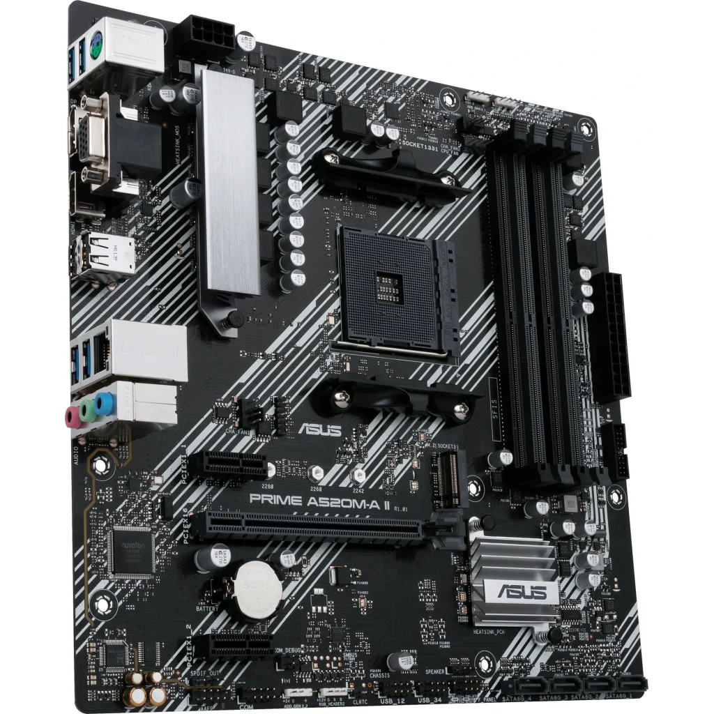 Материнская плата Asus Prime A520M-A II/CSM Socket AM4 UA