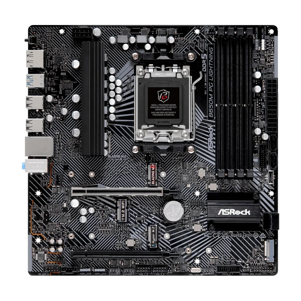 Материнская плата ASRock B650M PG Lightning Socket AM5 UA