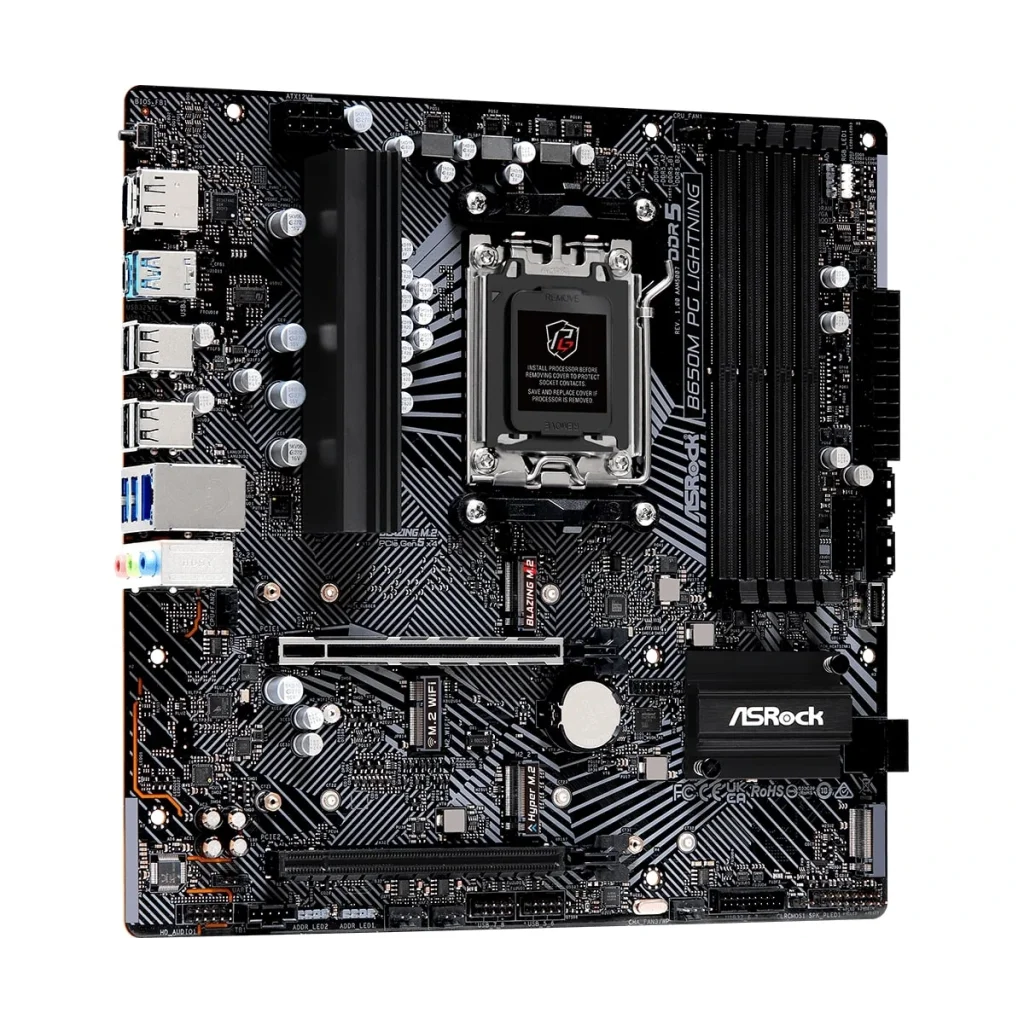 Материнская плата ASRock B650M PG Lightning Socket AM5 UA