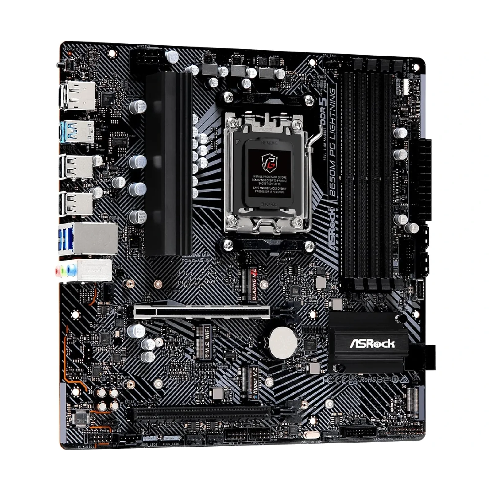 Материнська плата ASRock B650M PG Lightning Socket AM5 UA