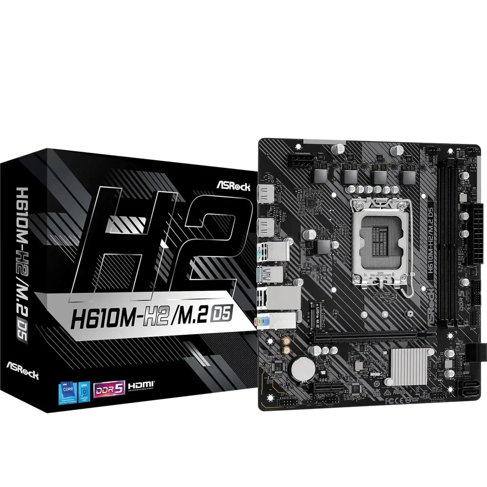 Материнская плата ASRock H610M-H2/M.2 D5 Socket 1700 UA