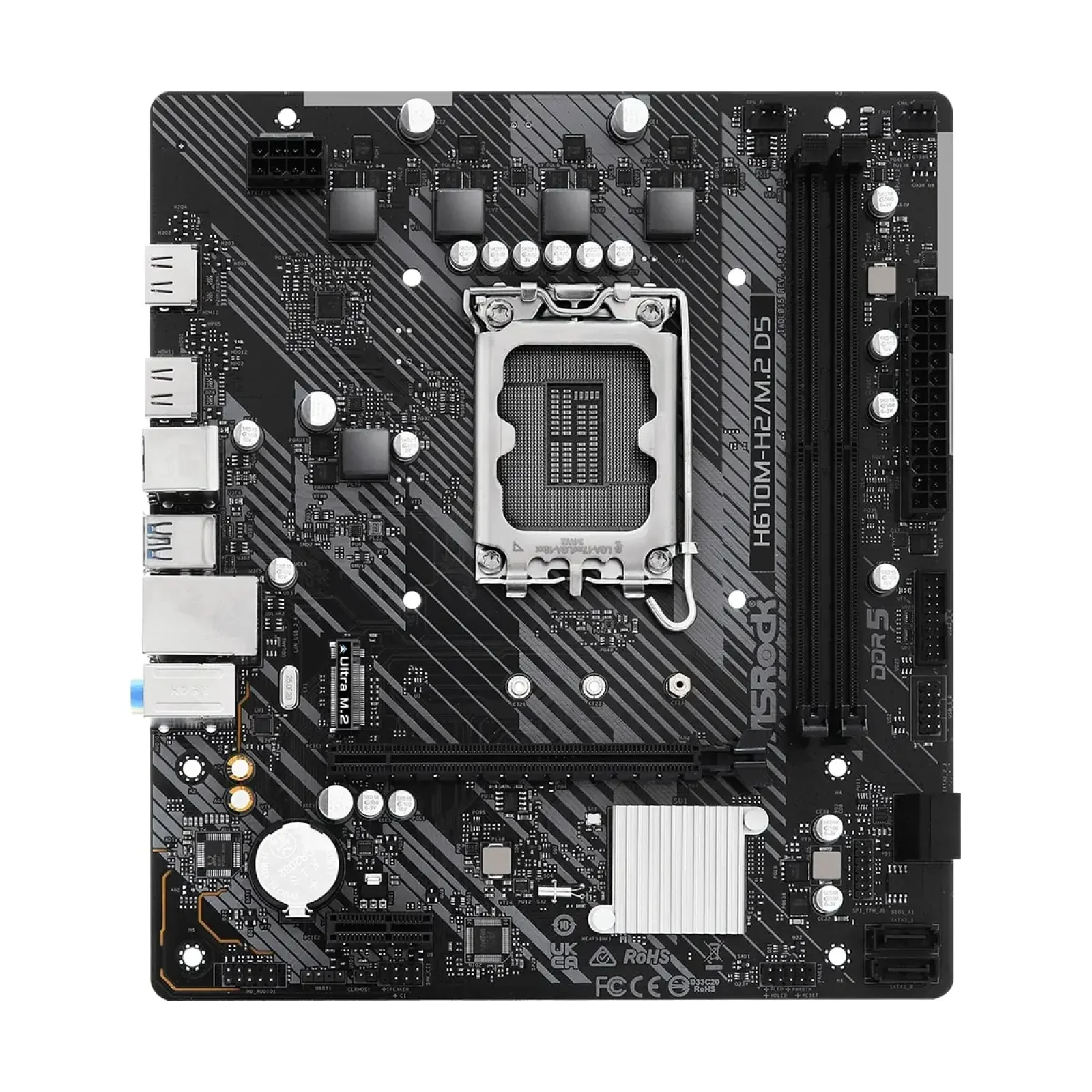 Материнская плата ASRock H610M-H2/M.2 D5 Socket 1700 UA