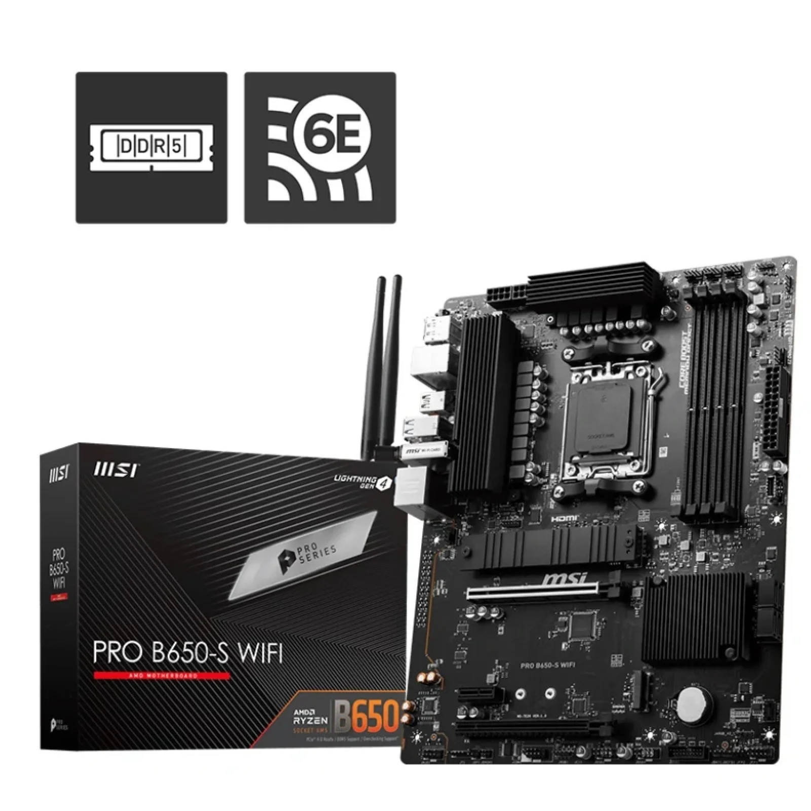 Материнська плата MSI Pro B650-S WiFi Socket AM5 UA