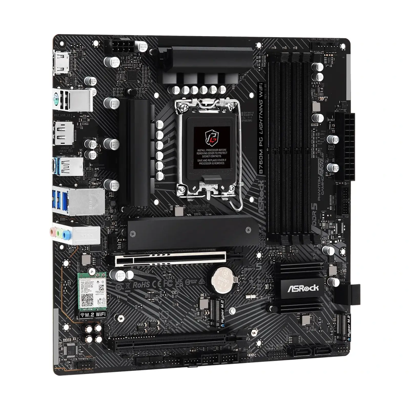 Материнська плата ASRock B760M PG Lightning WiFi Socket 1700 UA