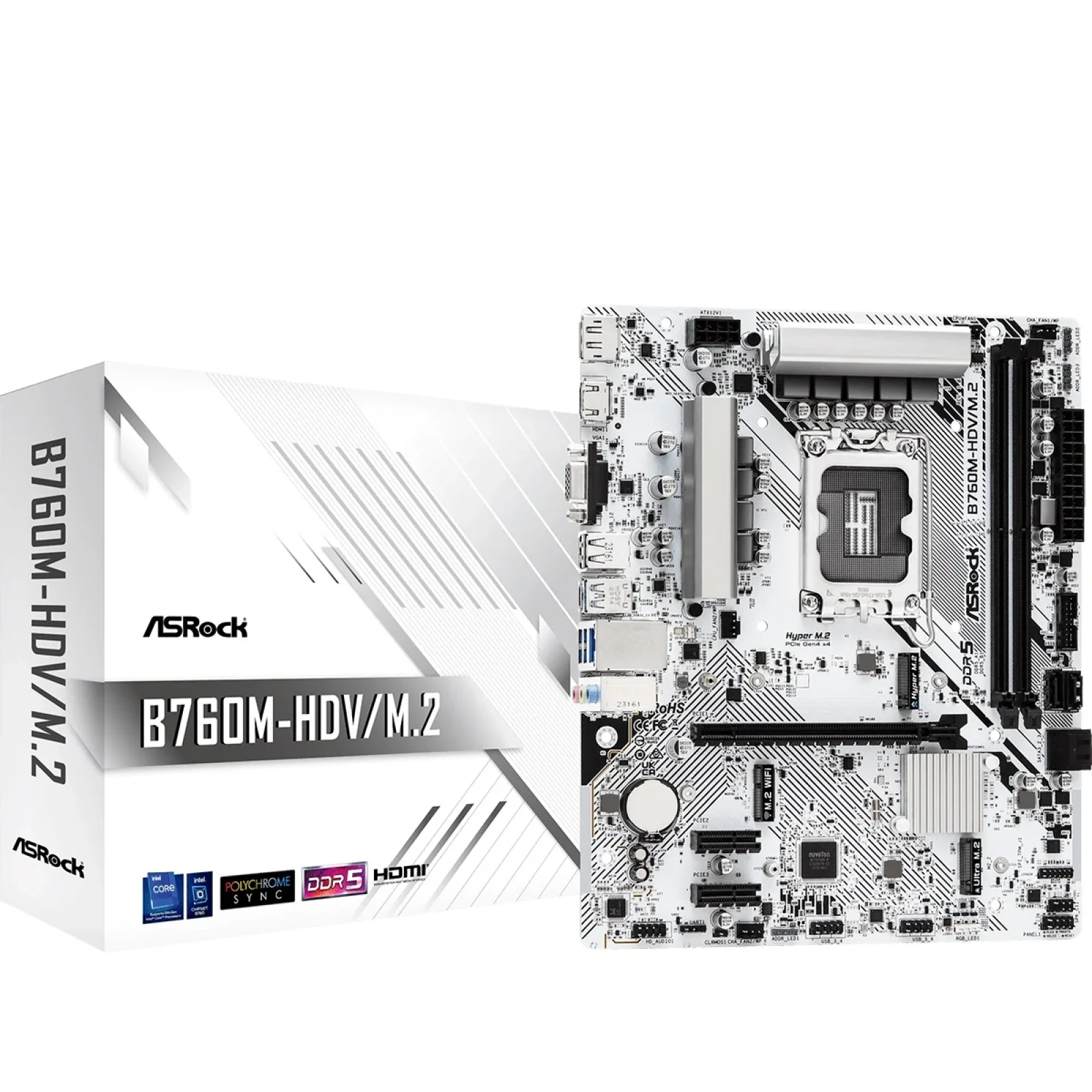 Материнська плата ASRock B760M-HDV/M.2 Socket 1700 UA