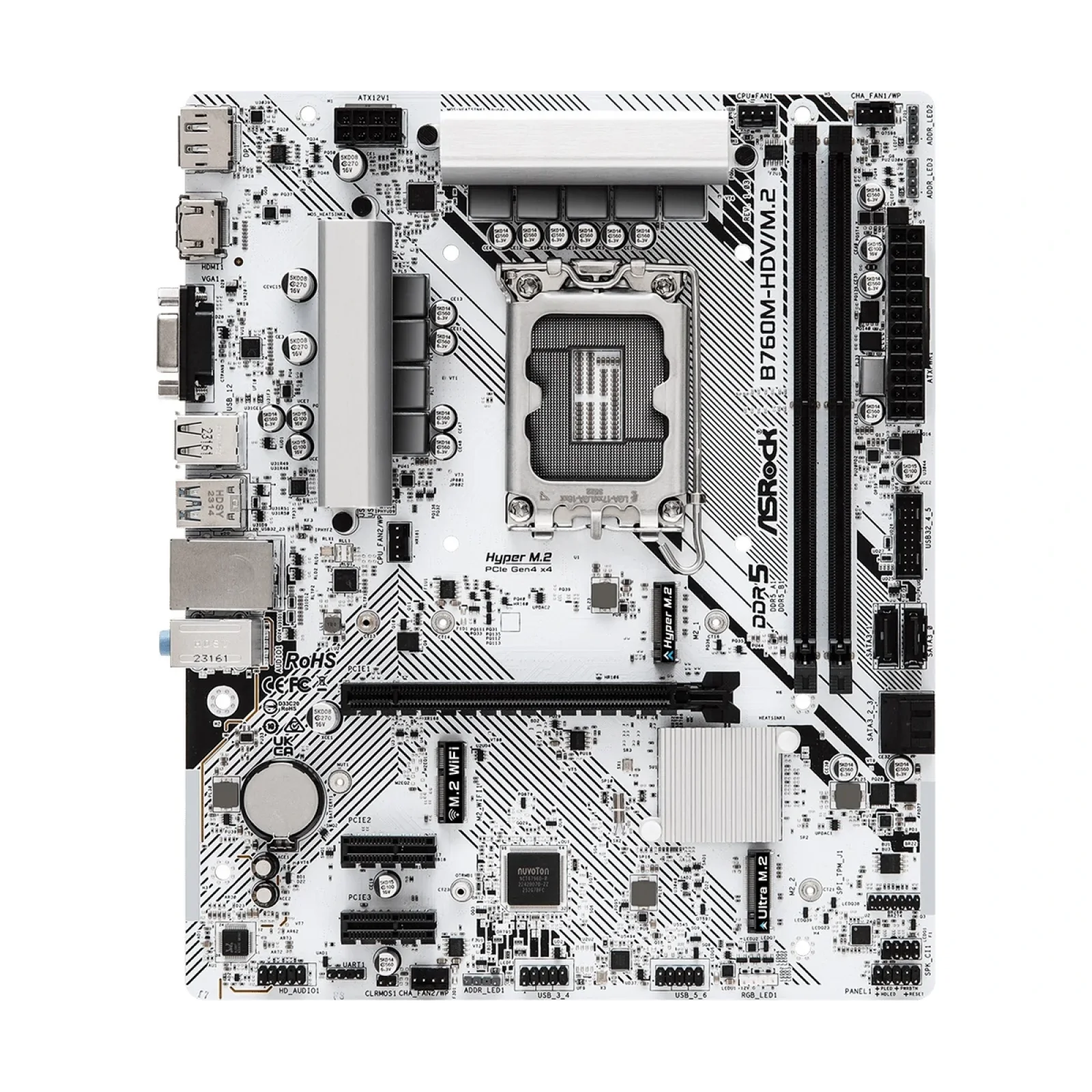 Материнська плата ASRock B760M-HDV/M.2 Socket 1700 UA