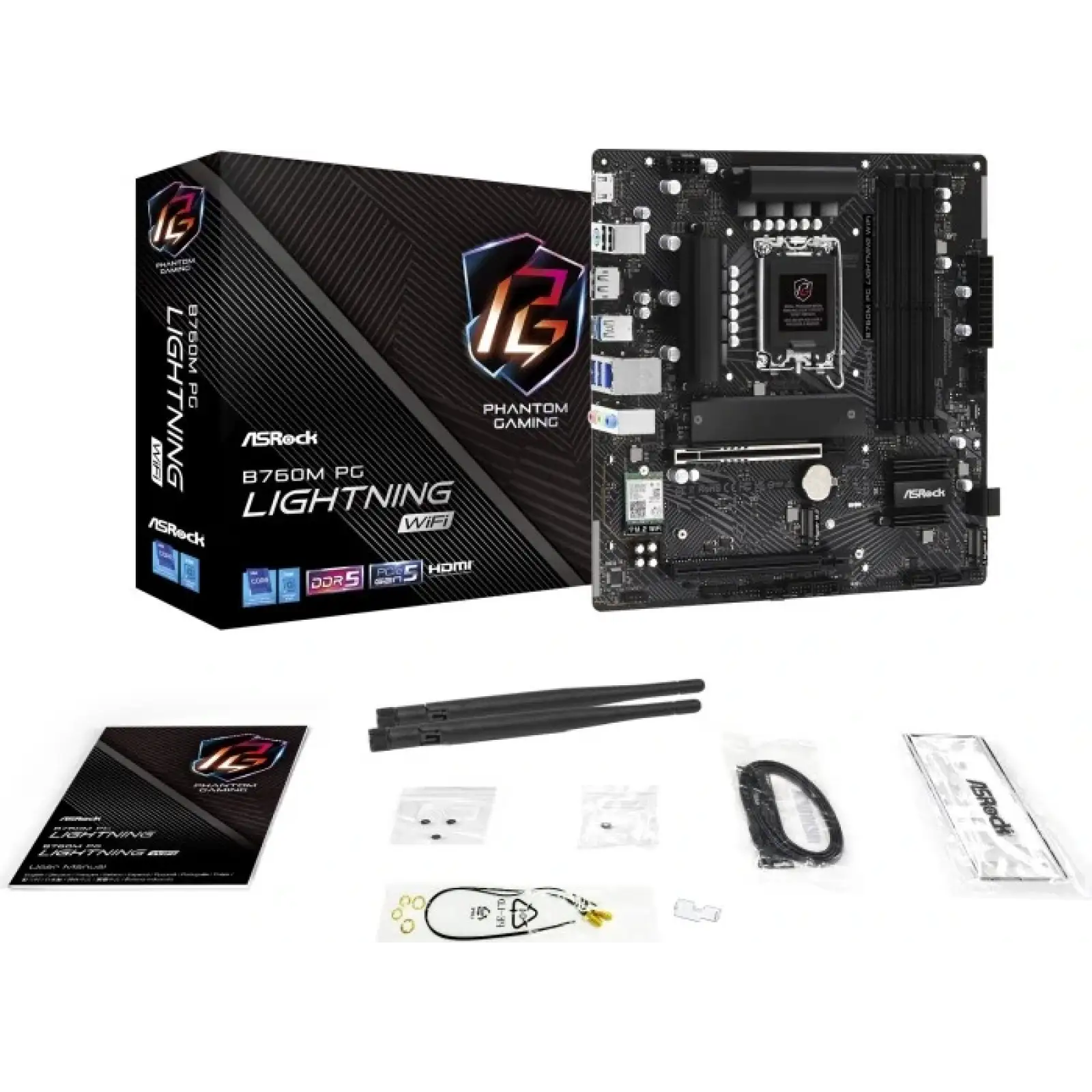 Материнська плата ASRock B760M PG Lightning WiFi Socket 1700 UA
