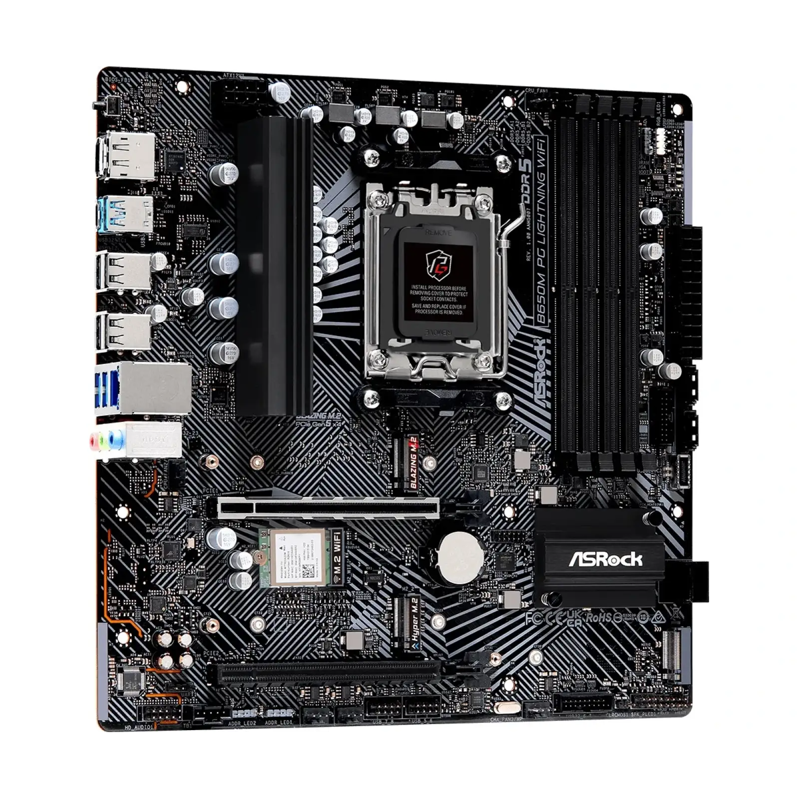 Материнська плата ASRock B650M PG Lightning WiFi Socket AM5 UA