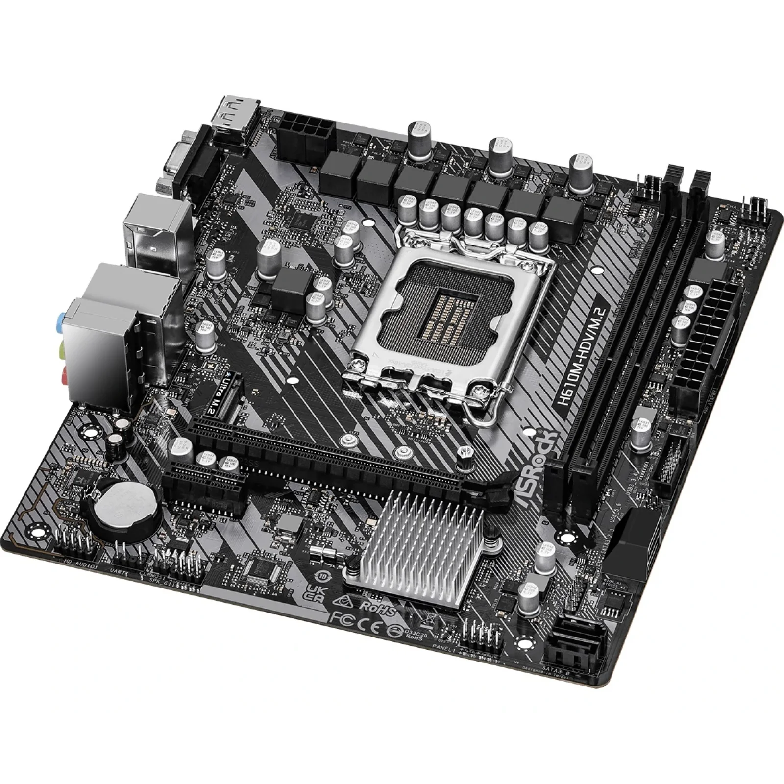 Материнская плата ASRock H610M-HDV/M.2 R2.0 Socket 1700 UA