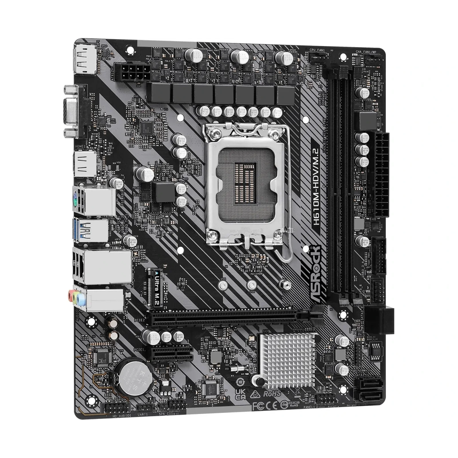 Материнская плата ASRock H610M-HDV/M.2 R2.0 Socket 1700 UA