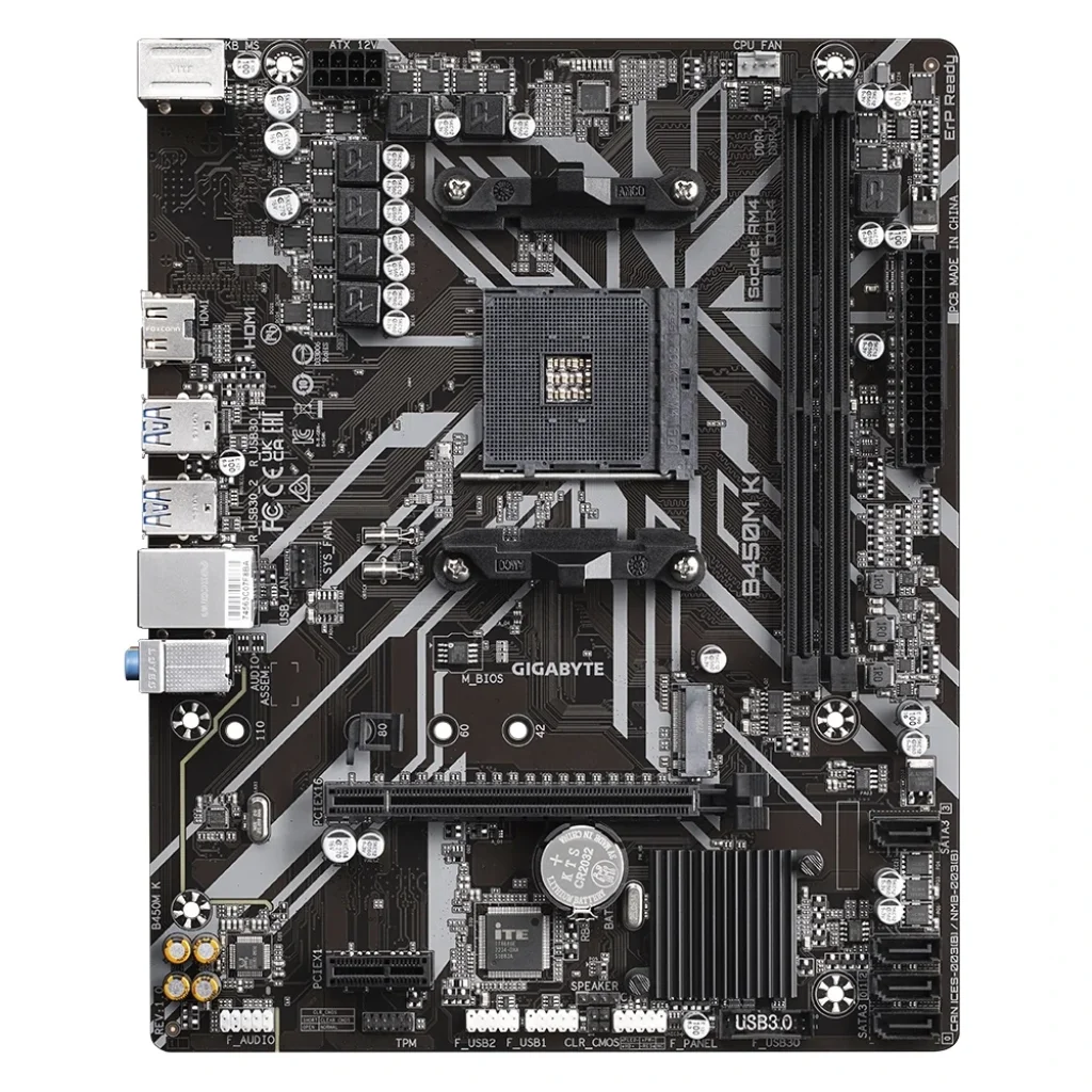 Материнська плата Gigabyte B450M K Socket AM4 UA