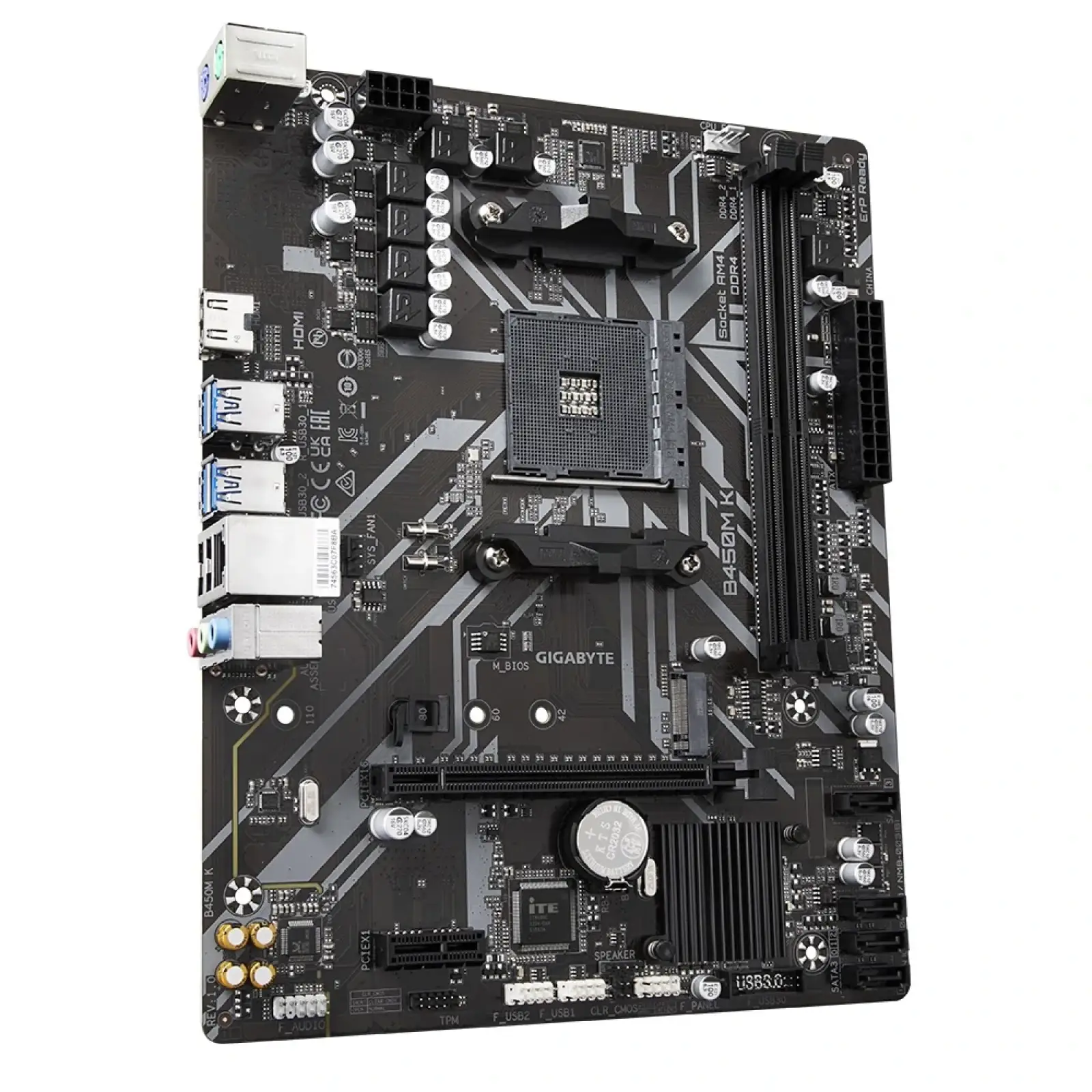 Материнська плата Gigabyte B450M K Socket AM4 UA
