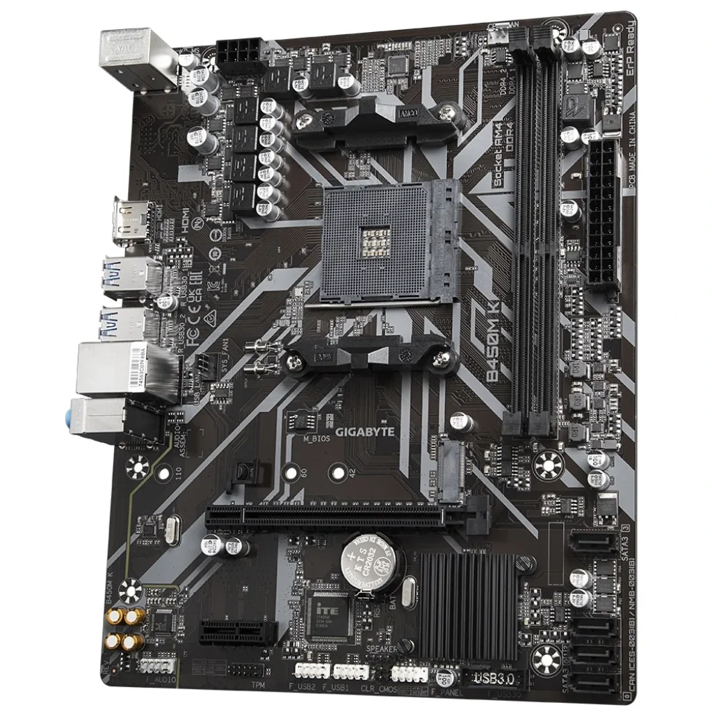 Материнська плата Gigabyte B450M K Socket AM4 UA
