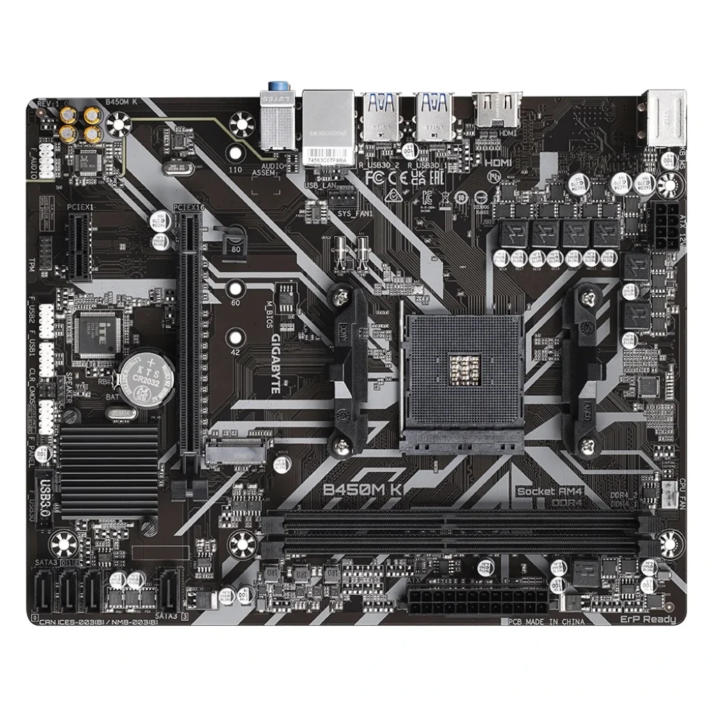 Материнська плата Gigabyte B450M K Socket AM4 UA