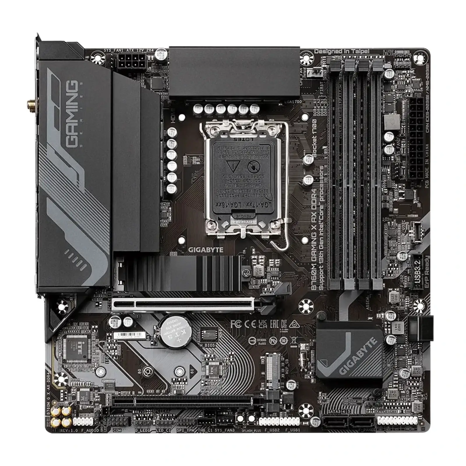 Материнська плата Gigabyte B760M Gaming X AX DDR4 Socket 1700 UA