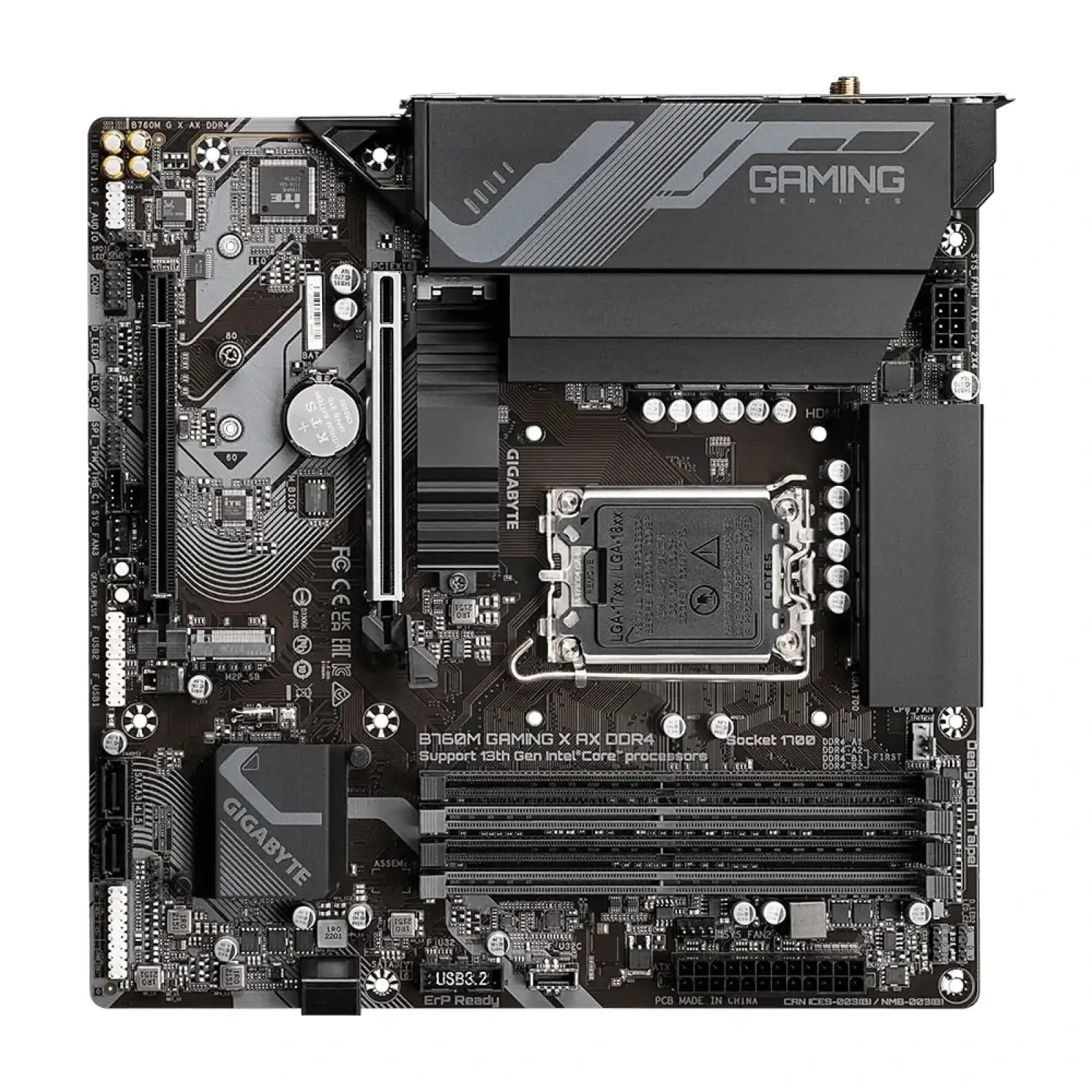 Материнська плата Gigabyte B760M Gaming X AX DDR4 Socket 1700 UA