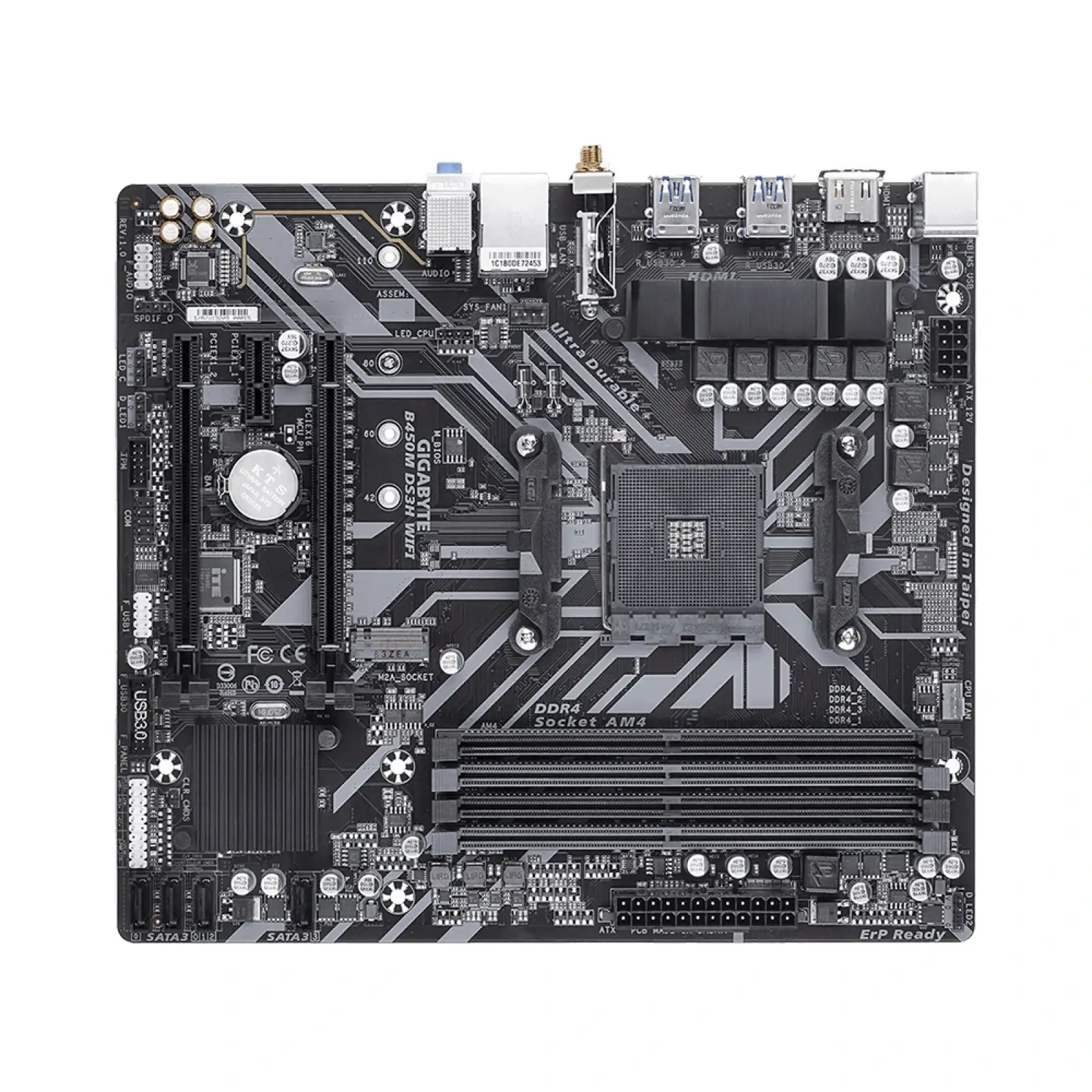 Материнська плата Gigabyte B450M DS3H WIFI Socket AM4 UA