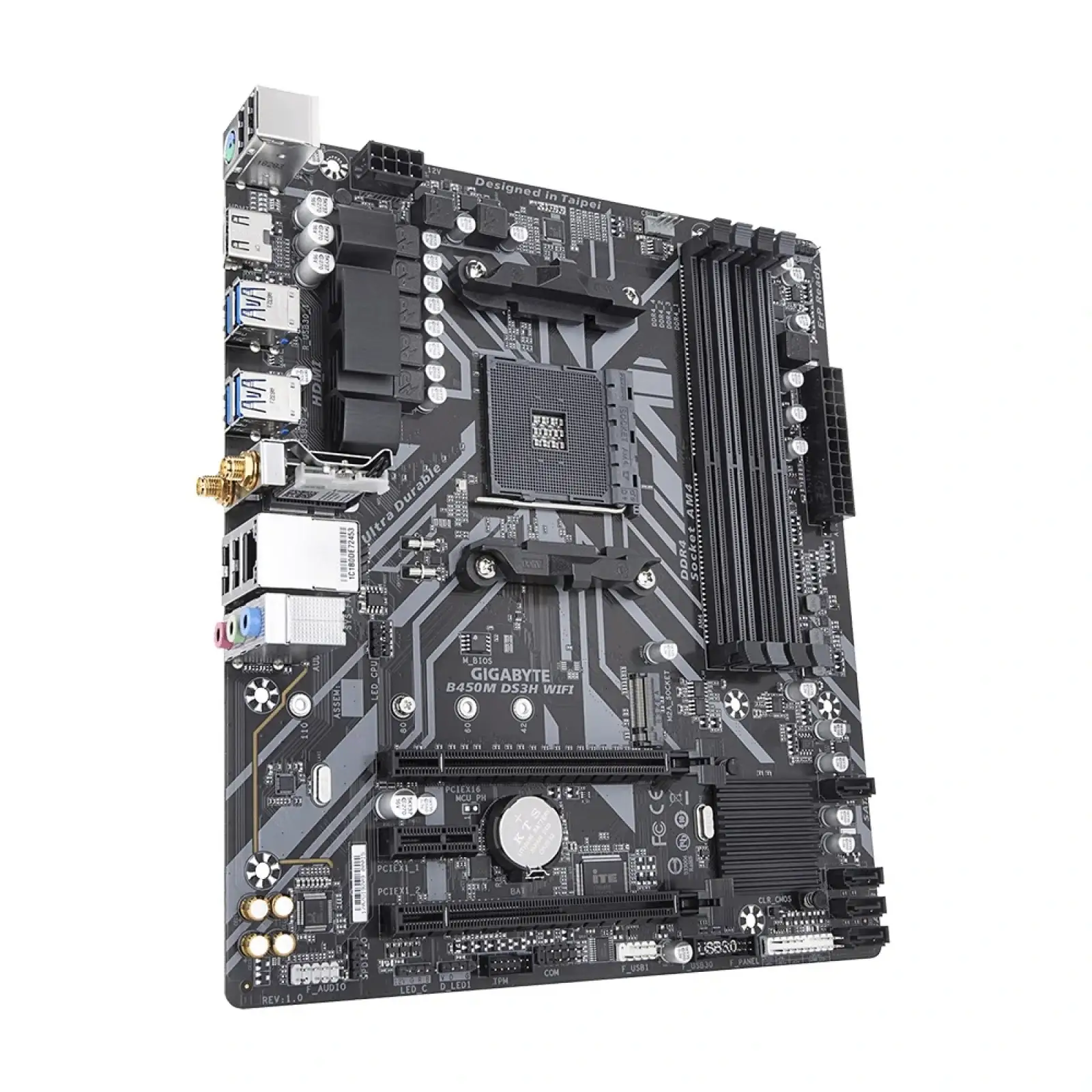 Материнська плата Gigabyte B450M DS3H WIFI Socket AM4 UA