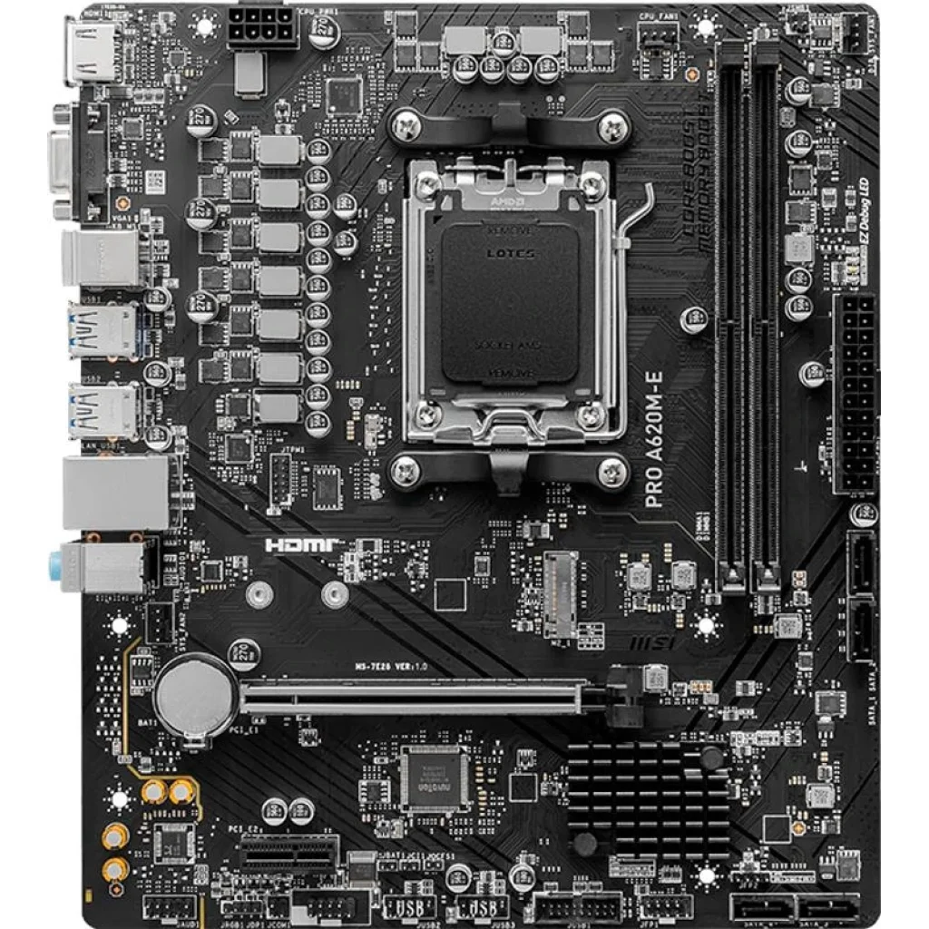 Материнська плата MSI Pro A620M-E Socket AM5 UA