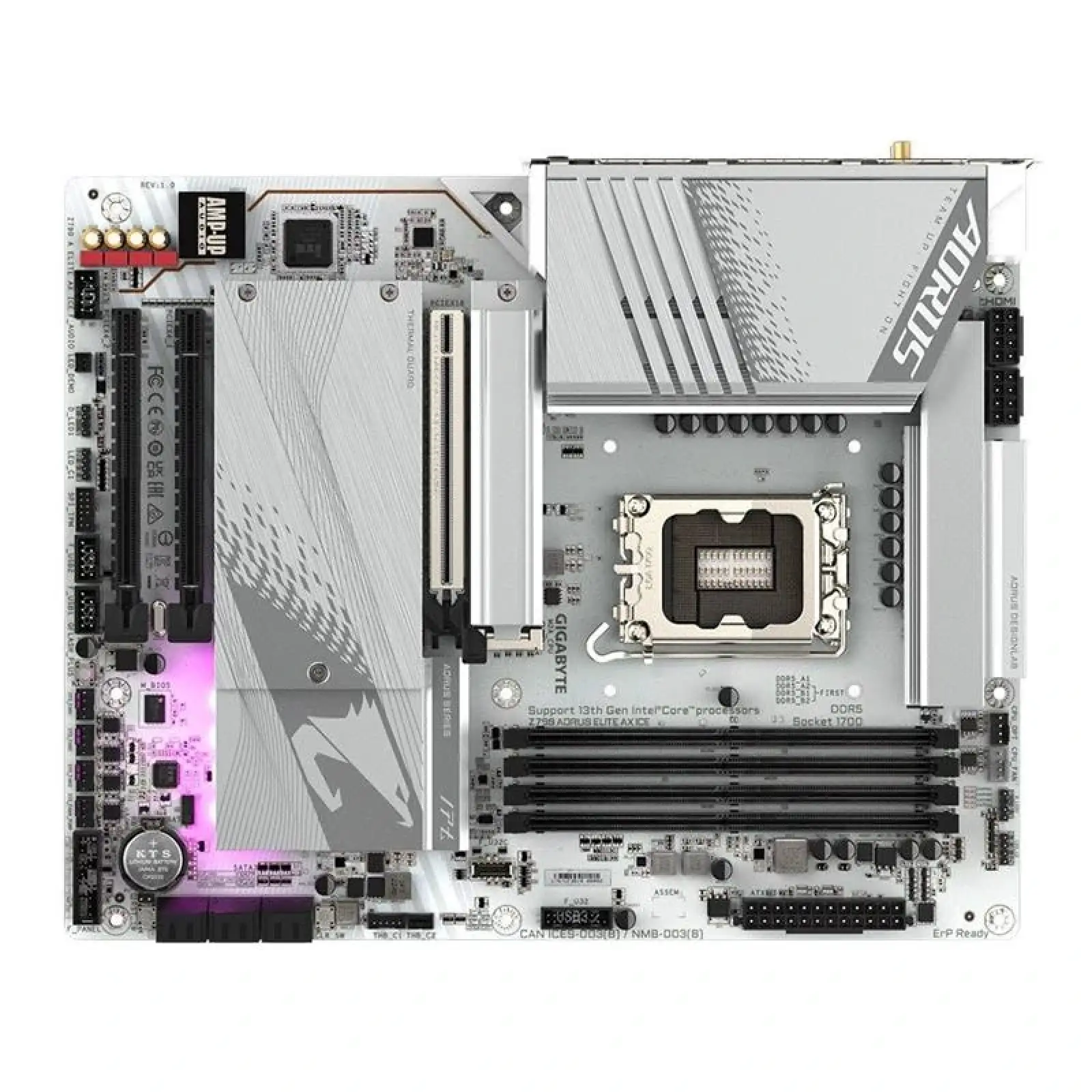 Материнська плата Gigabyte Z790 Aorus Elite AX Ice Socket 1700, Z790 A ELITE AX ICE UA